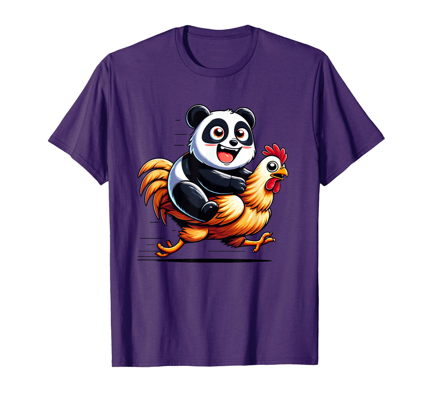 Funny Panda Chicken Rooster Animal Lovers Men Women Kids T-Shirt