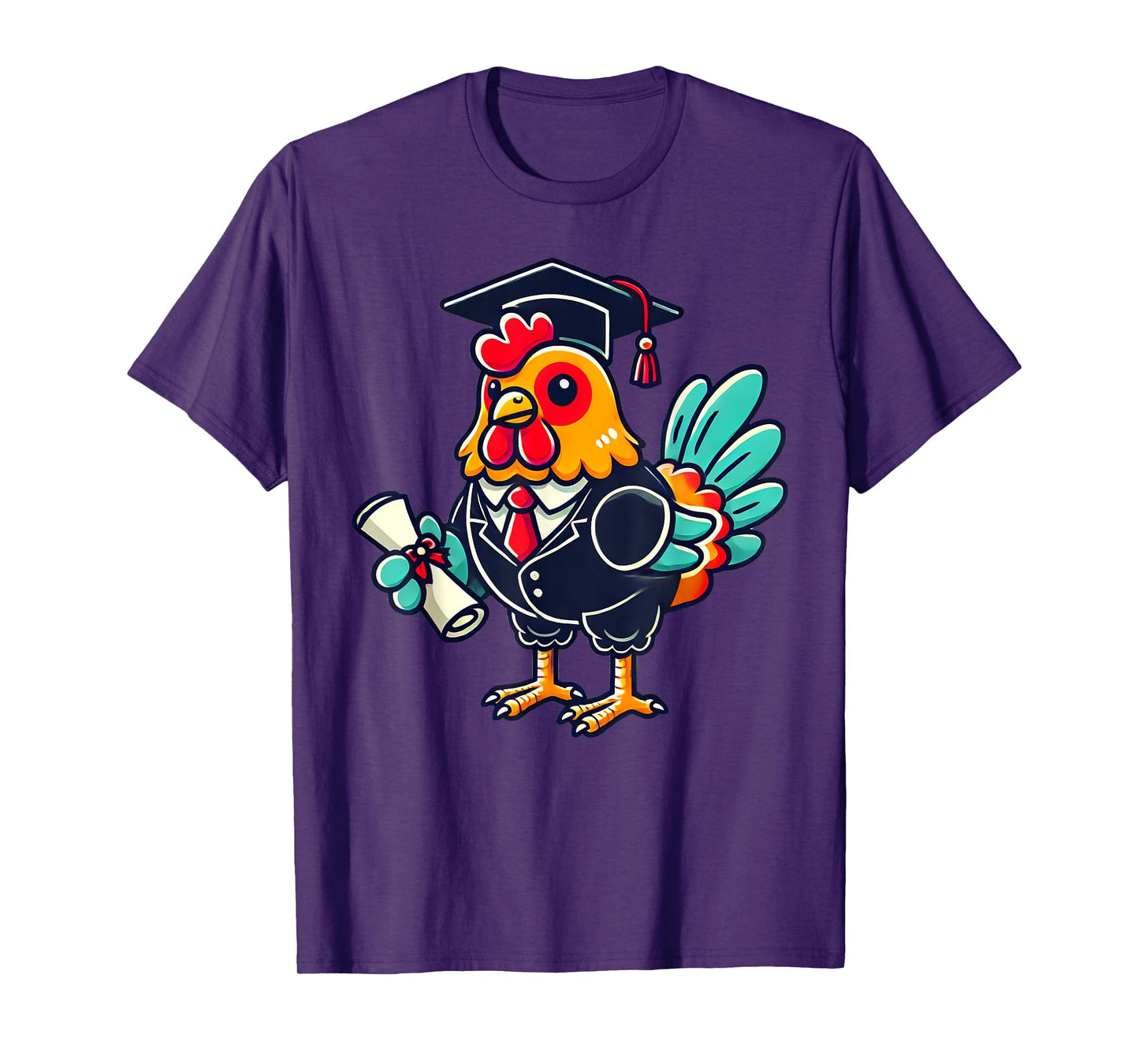 Kawaii Chicken Graduation T-Shirt
