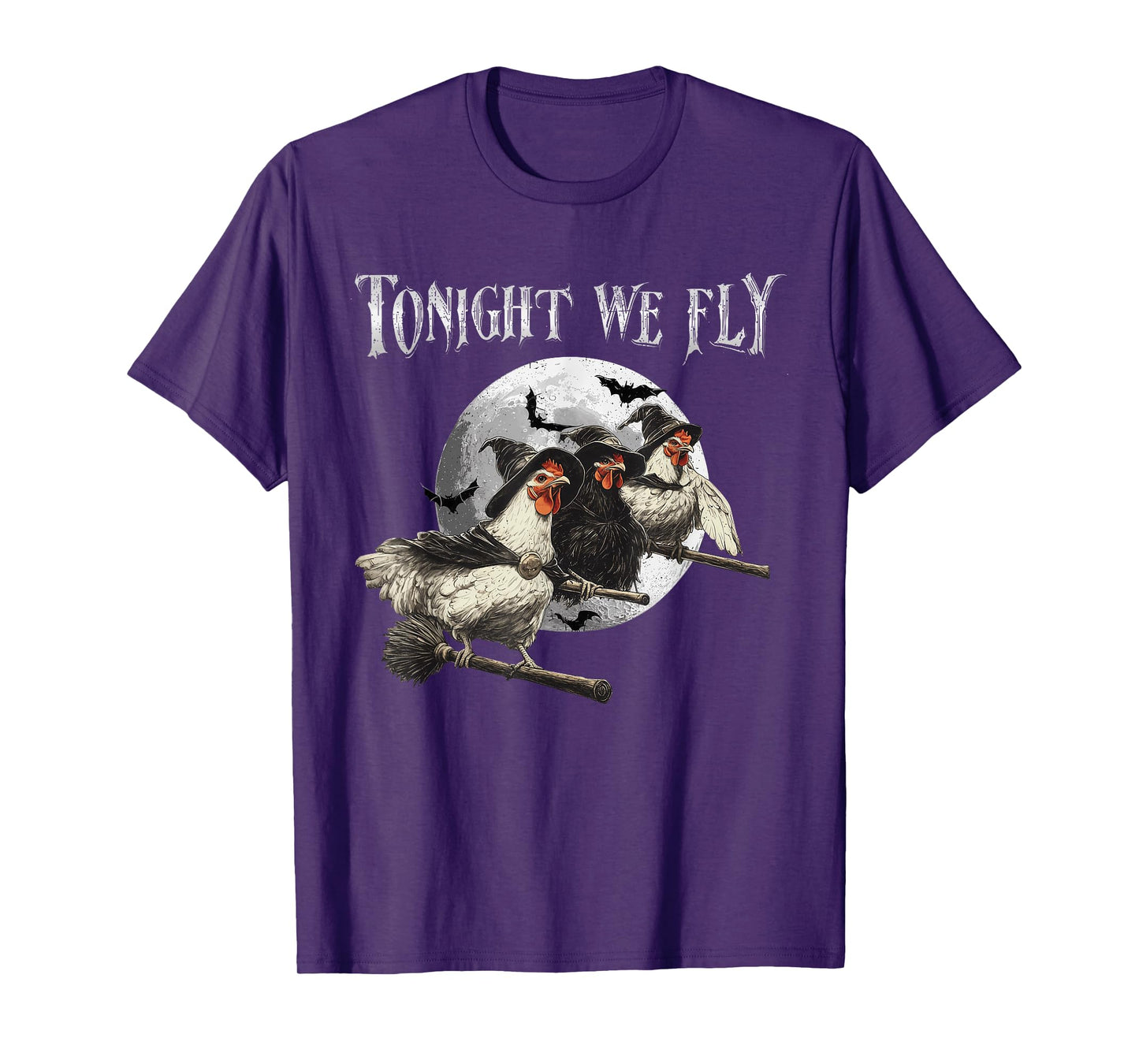 Tonight We Fly Funny Chicken Halloween Costume Spooky Season T-Shirt