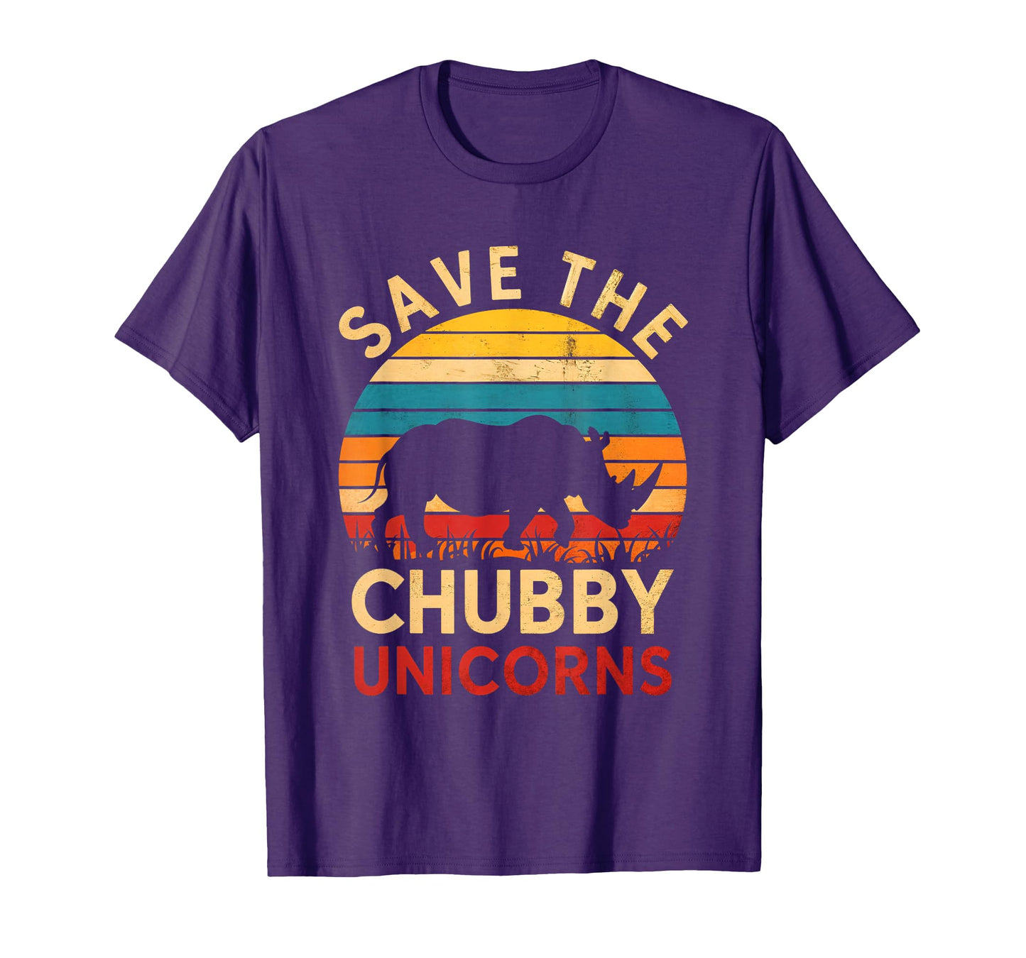 Save The Chubby Unicorns Rhino Animal Rights Conservation T-Shirt