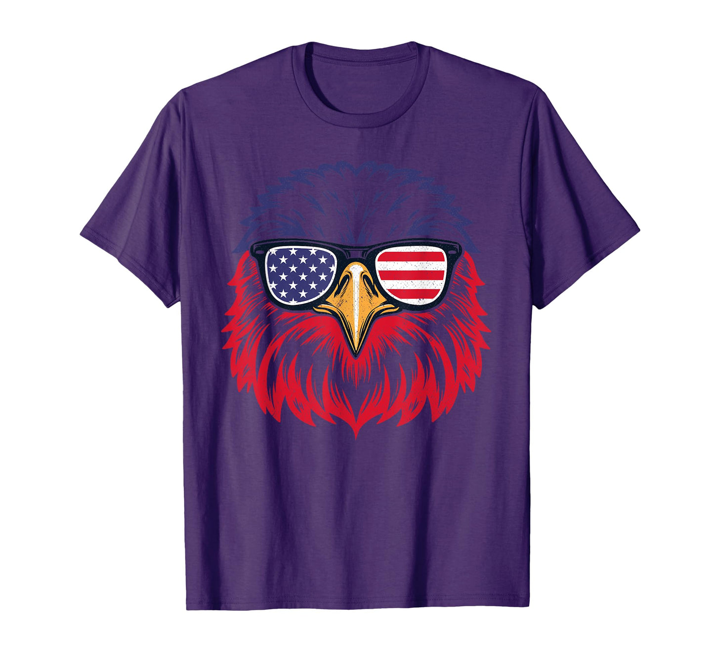 Patriotic Eagle Funny 4th of July US American Flag Men Women T-Shirt
