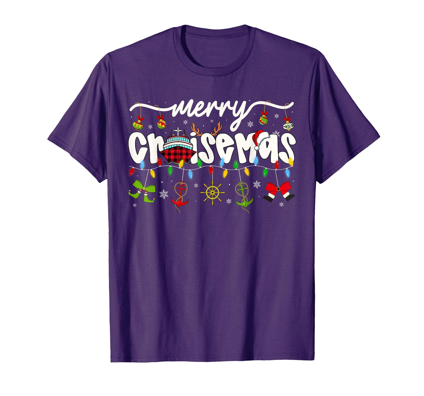 Merry Cruisemas Christmas Family Cruisin Cruise Lover T-Shirt