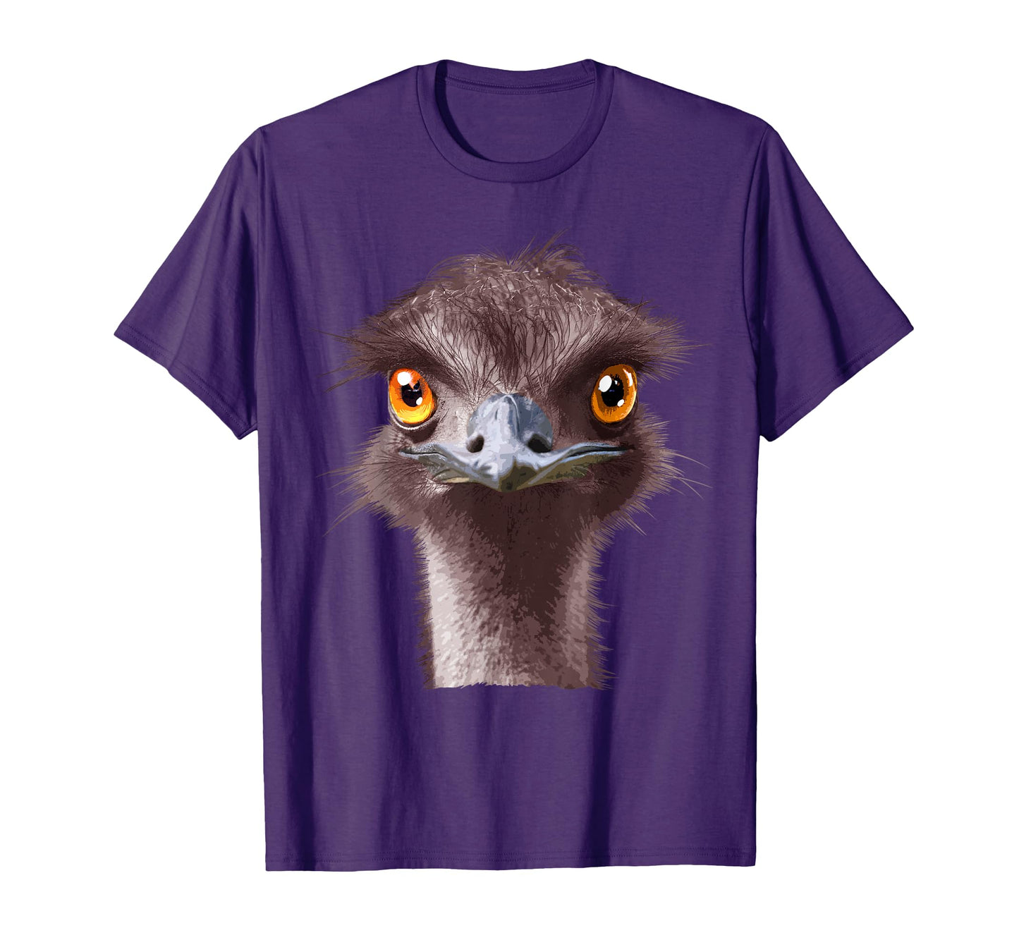 Funny Emu Head Art Men Women Boys Girls Kids Emu Bird Lover T-Shirt