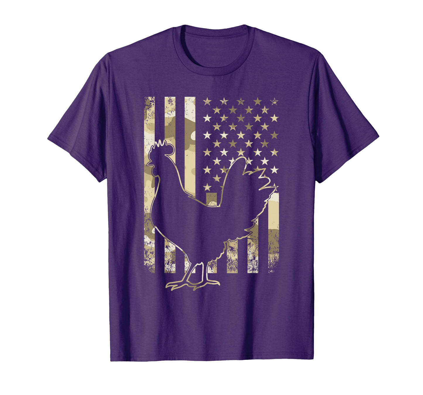 Chicken US American Flag Patriotic Chicken Lover 4th of July T-Shirt
