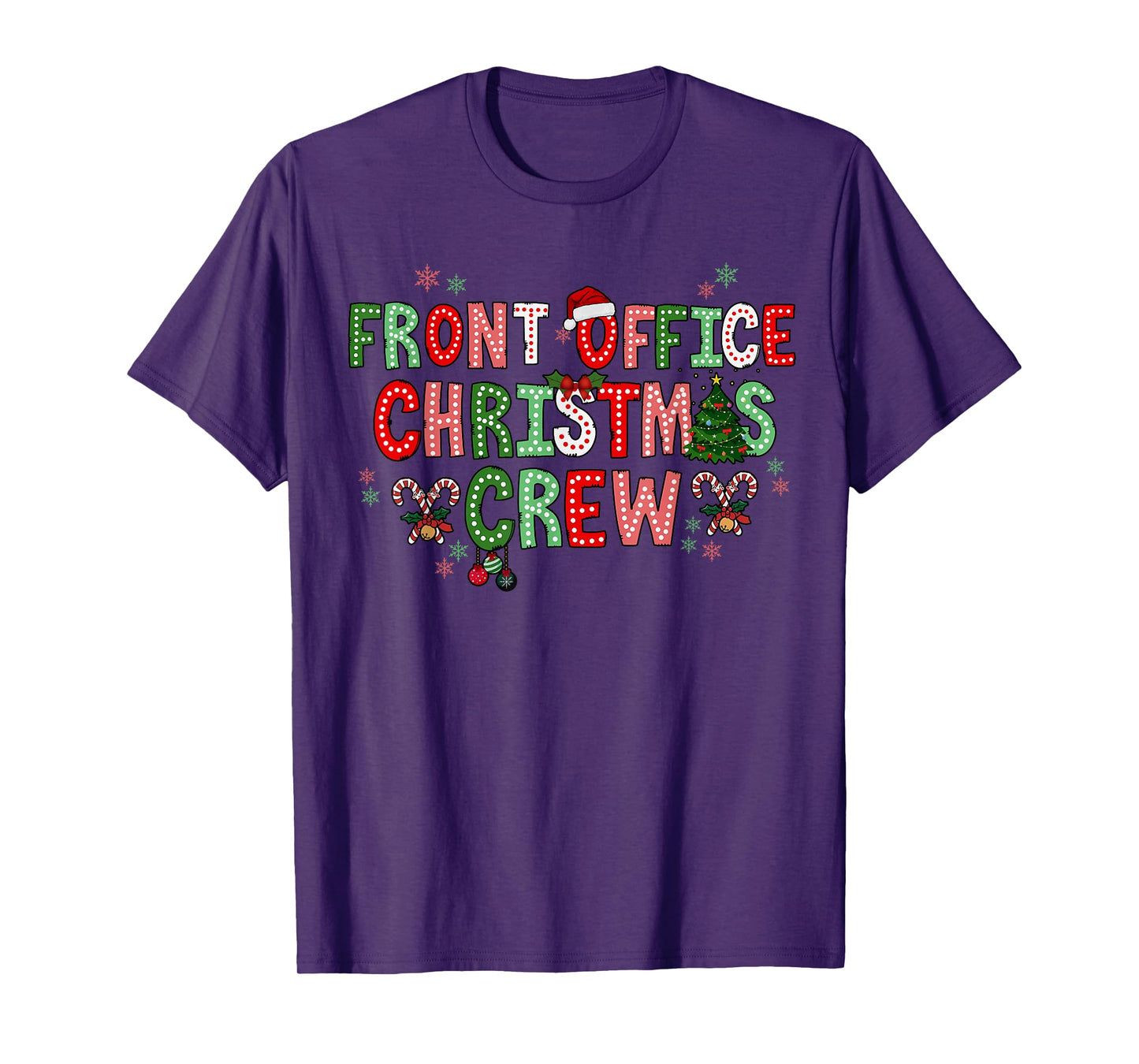 Front Office Squad Christmas Office Staff Admin Medical T-Shirt