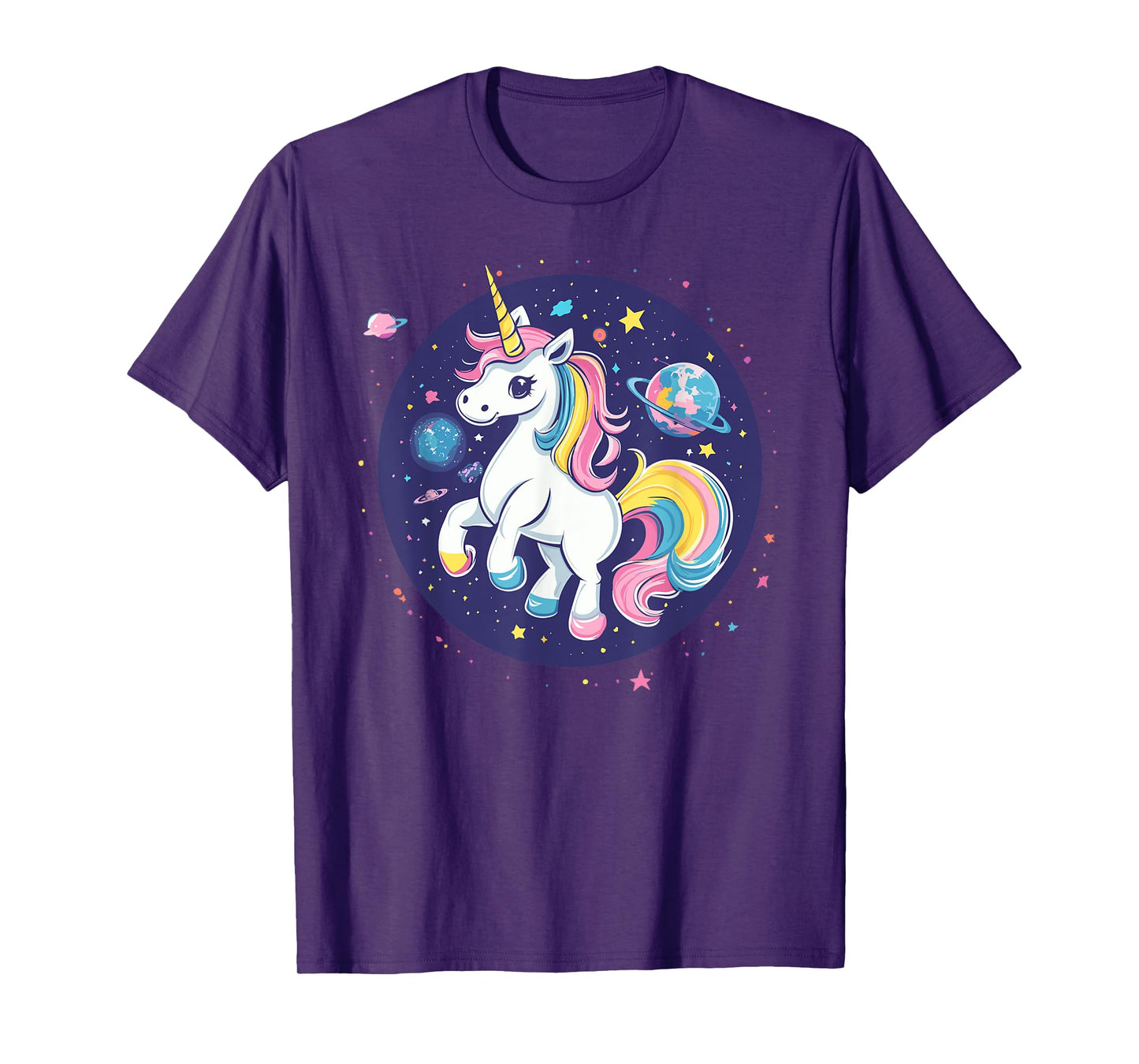 Unicorn In Space Cosmic Rainbow Adventure T-Shirt