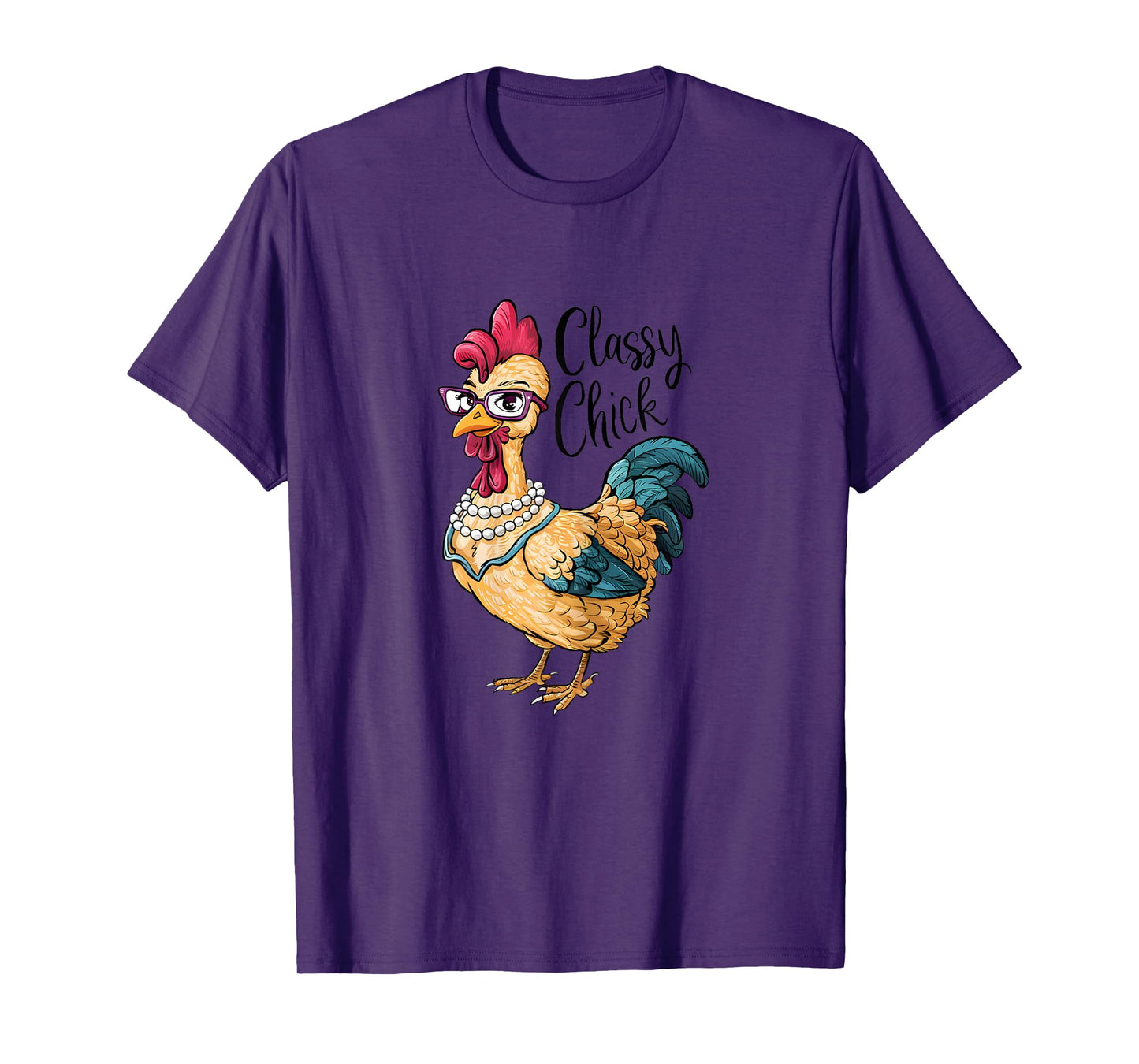 Classy Chick Elegant Fowl - Women's Chicken T-Shirt