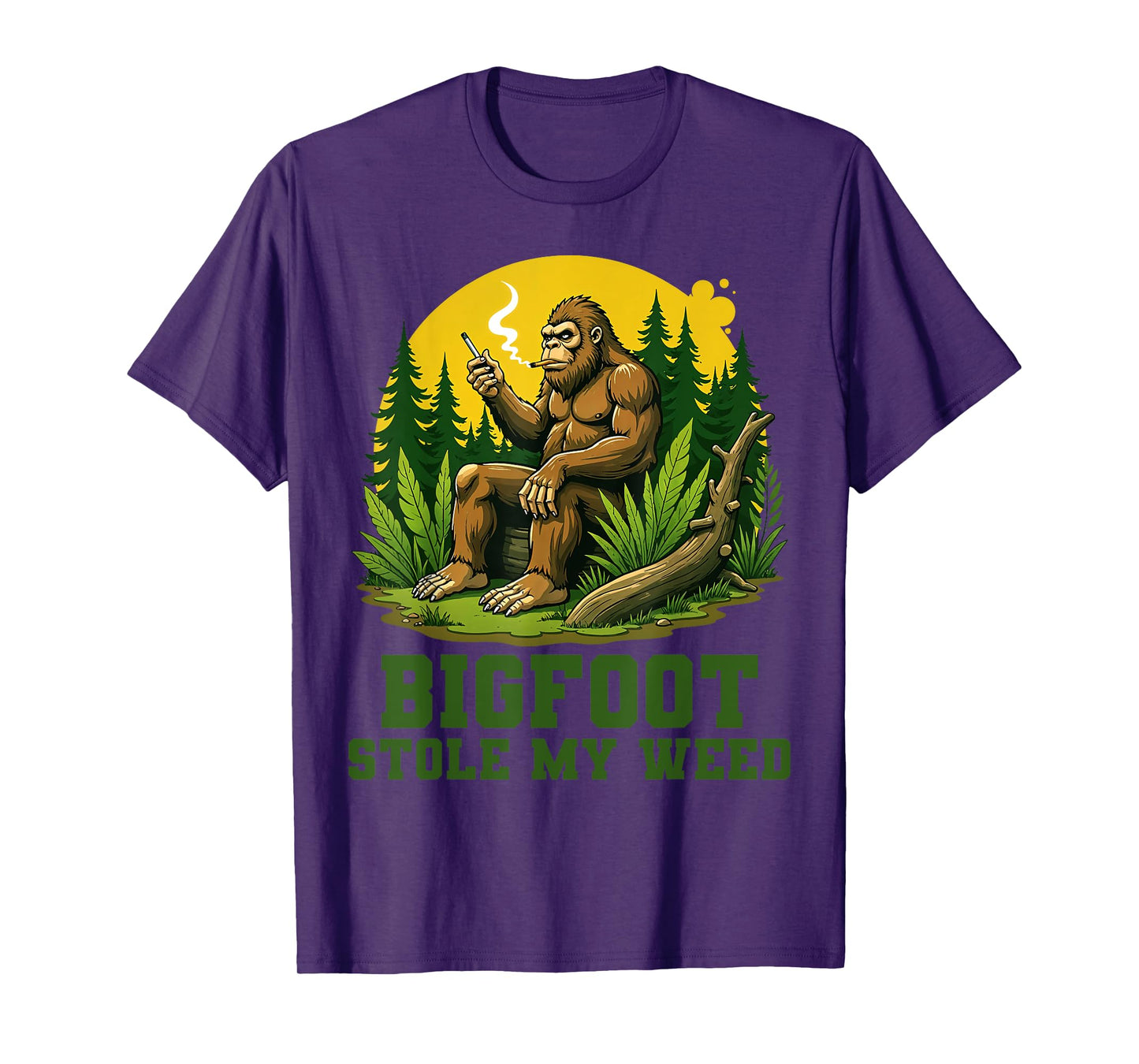 Bigfoot Stole My Weed Sasquatch Humor Legends Humor T-Shirt
