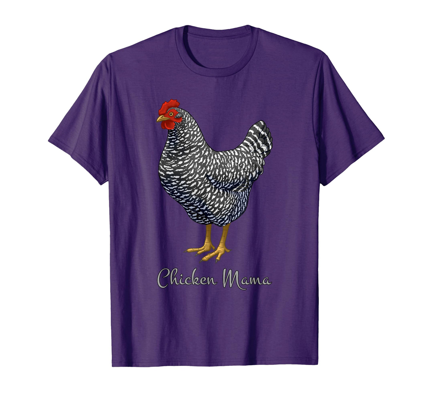 Chicken Mama Black Barred Plymouth Rock Hen Mom Bird Lovers T-Shirt