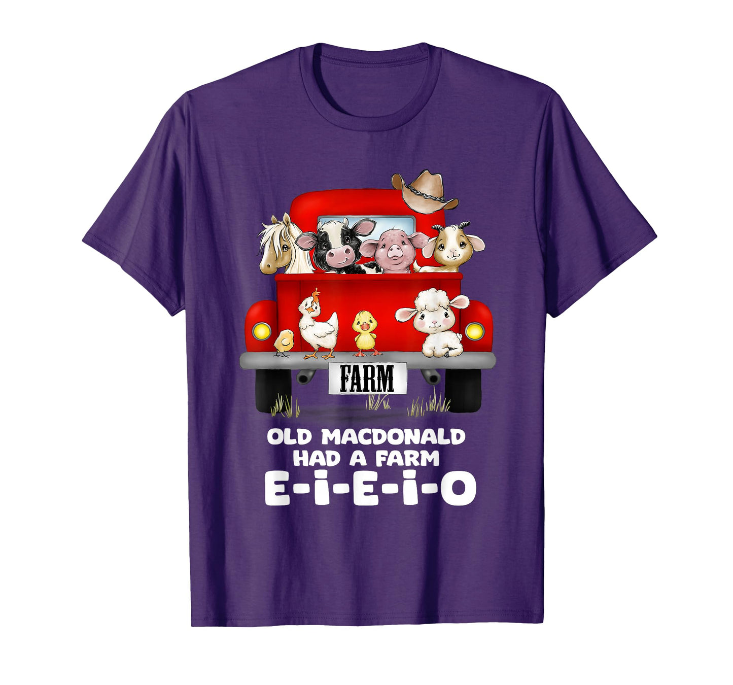Toddler Kids Old MacDonald Had a Farm E-I-E-I-O Nursery Song T-Shirt