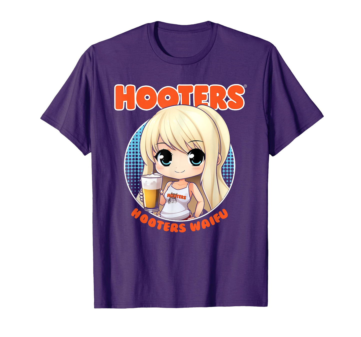 Hooters Waifu Anime Inspired Kawaii Girl T-Shirt