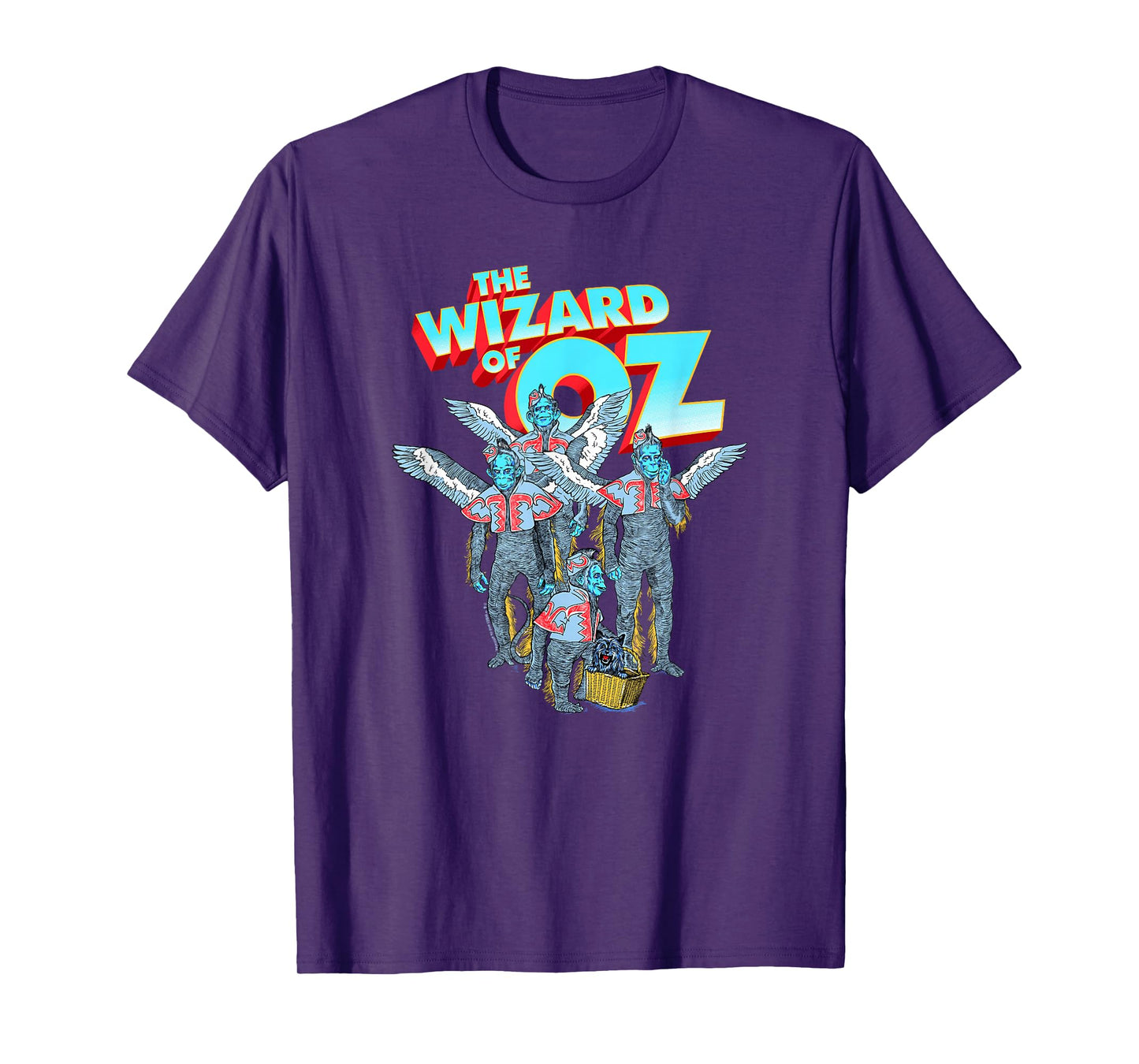 WB100 The Wizard Of Oz Winged Monkeys Groovy Poster T-Shirt