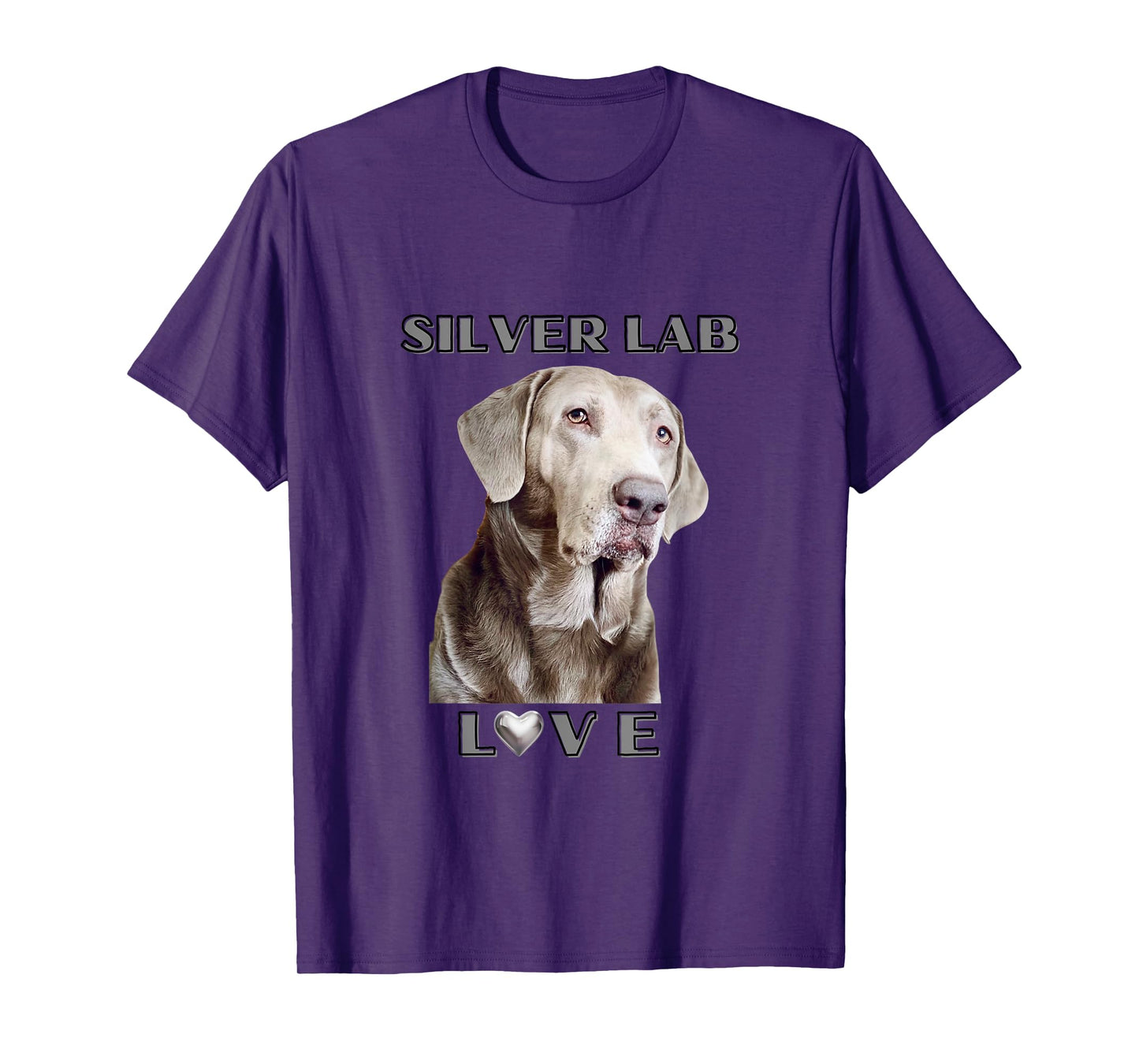 Silver Labrador Retriever Dog Men Women Girls Kids T-Shirt