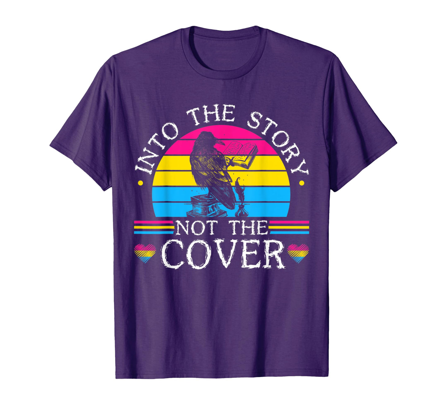 Into The Story Not Cover Funny Birds Book For Reading Lover T-Shirt