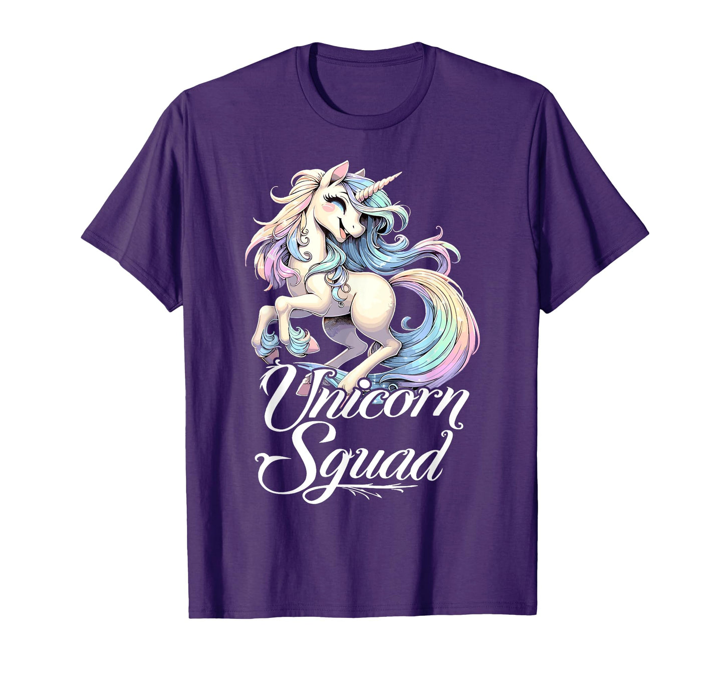 Unicorn Squad Birthday Party Cute Unicorn Girl T-Shirt