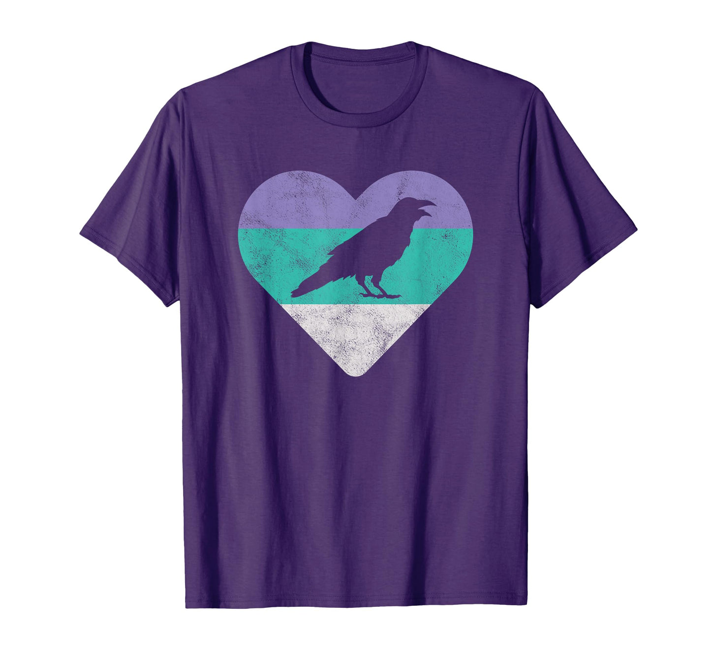 Raven Retro Bird Gift For Women or Girls T-Shirt