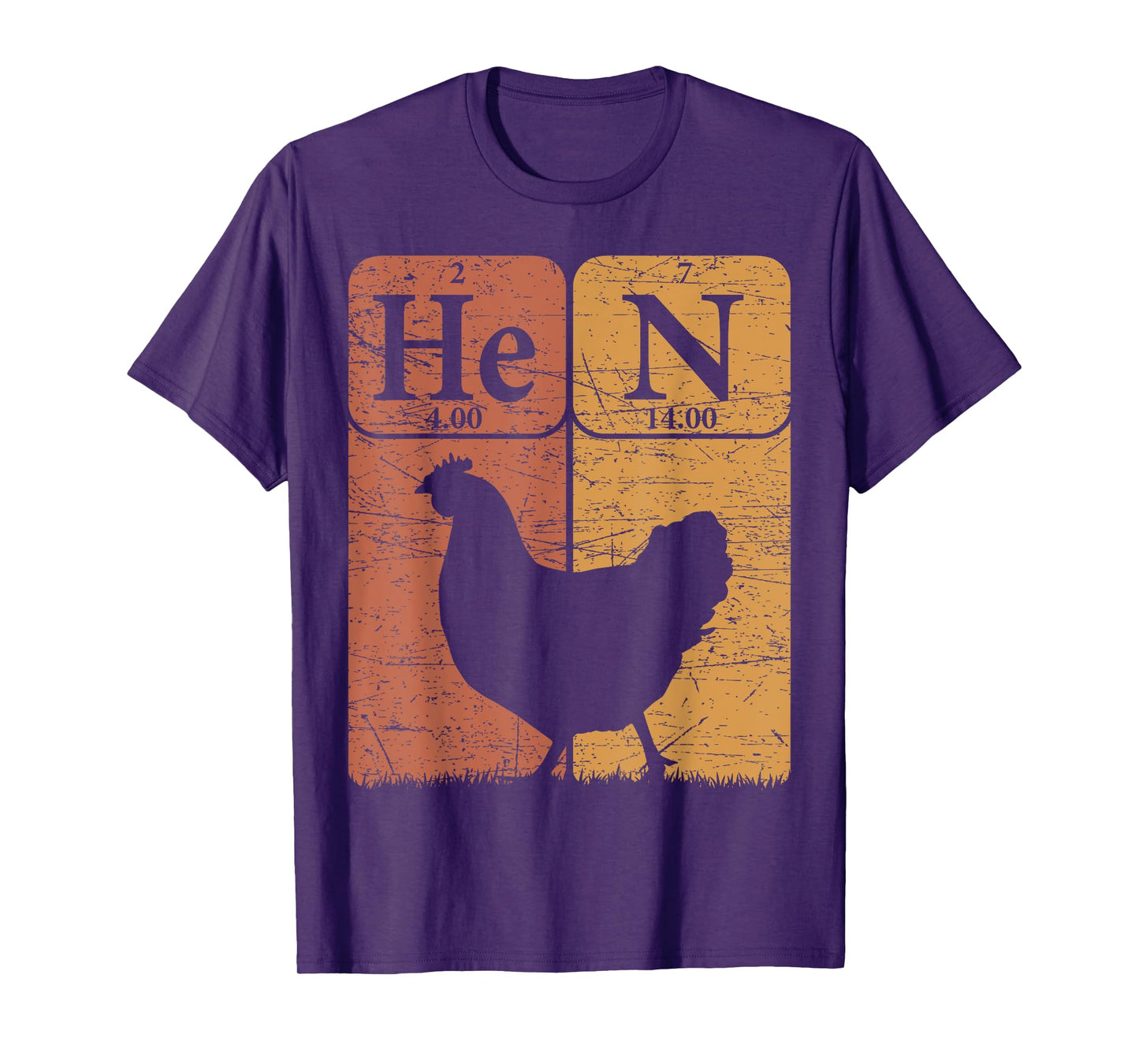 Hen Chicken Periodic Table Elements Chicken Farmer T-Shirt