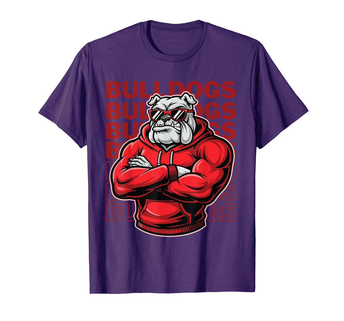 Bulldogs Tshirt Retro Bulldogs Gift for Men Women Boys Girls T-Shirt