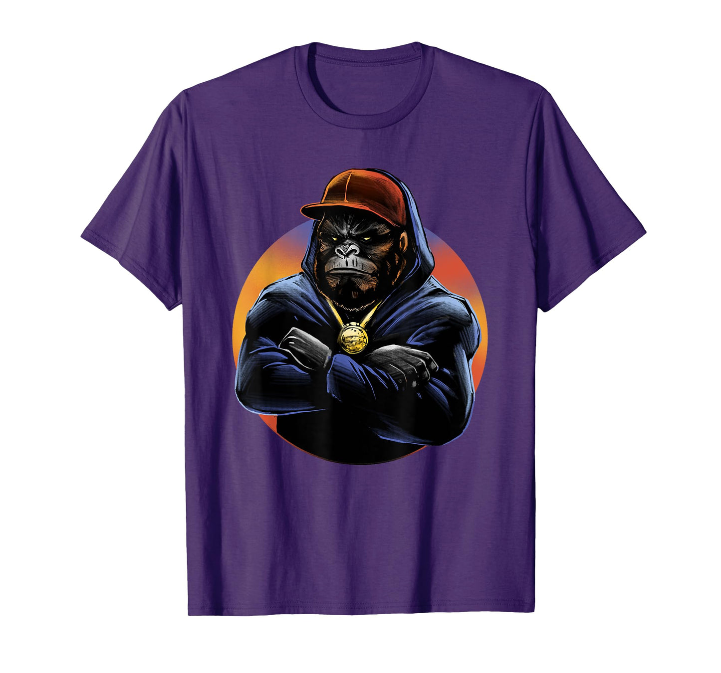 Hip Hop Orangutan street life Monkey Graphic T-Shirt