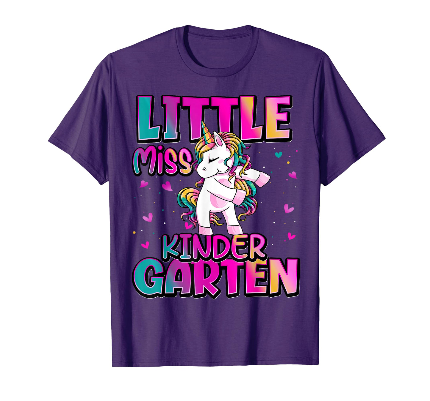 Little Miss Kindergarten Back To School Girls Kindergarten T-Shirt