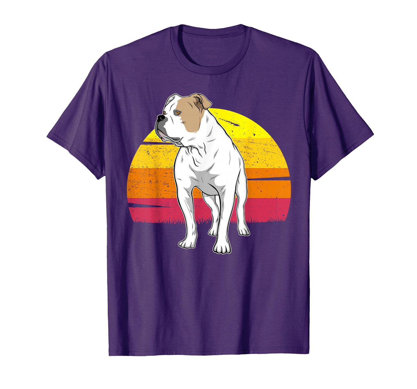 American Bulldog Old Southern White Bulldog T-Shirt for Men Women Girls Kids