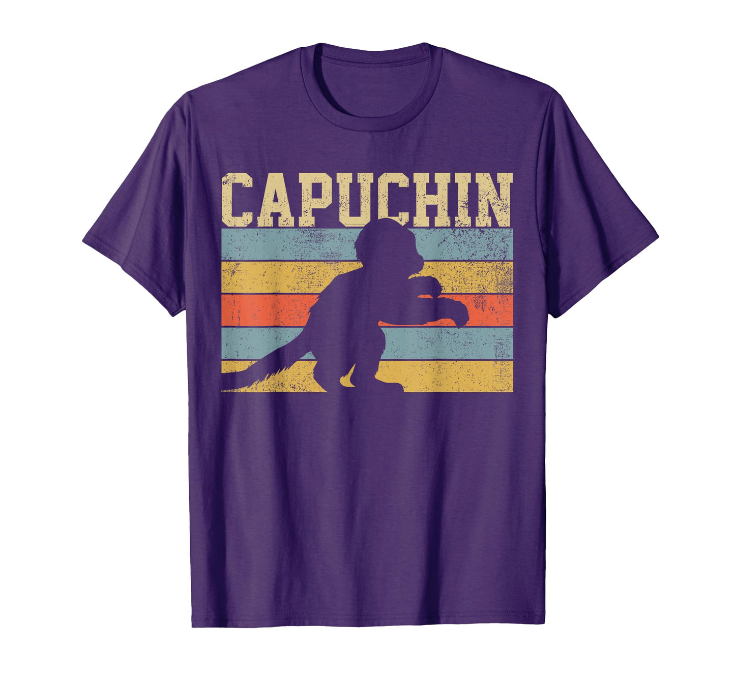 Capuchin Monkey Vintage Retro T-Shirt