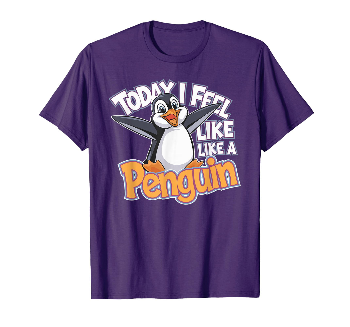 Childrens Today I feel like a Penguin Tshirt | Kids Penguin T-Shirt