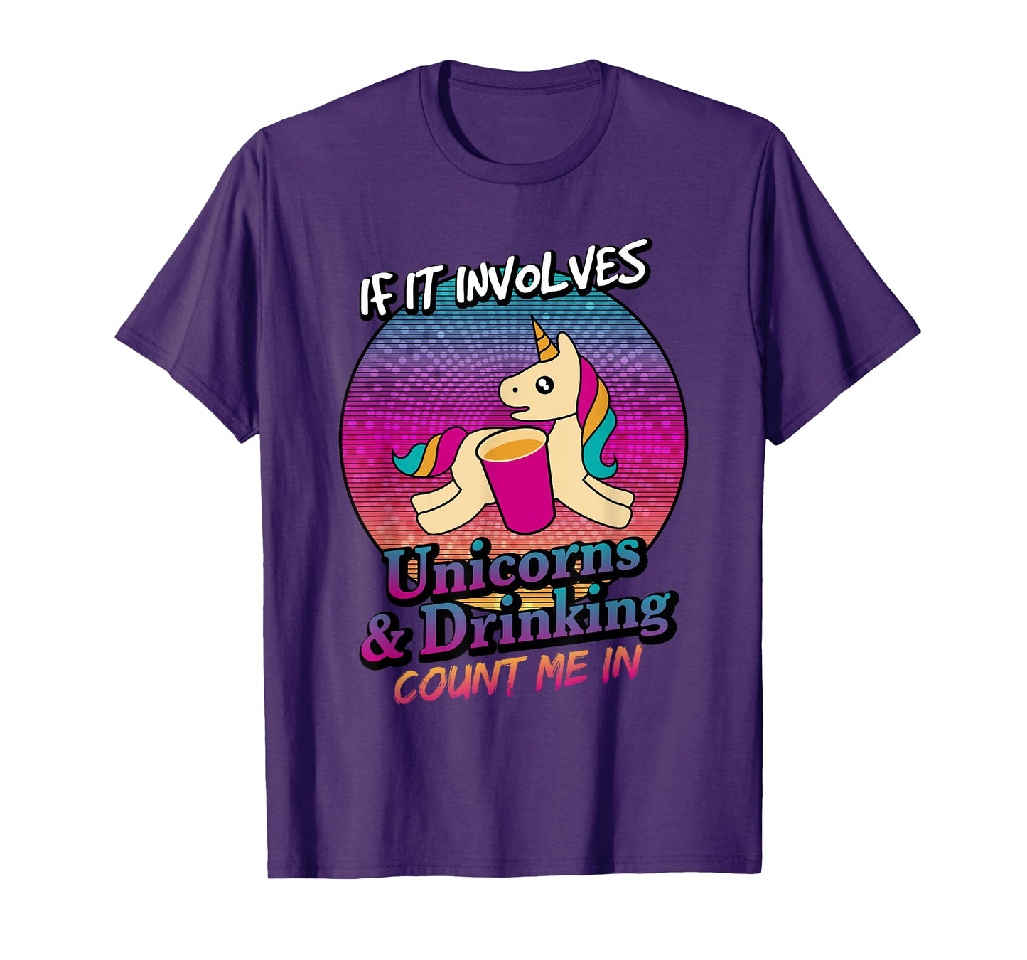 Unicorns and Beer Drinking Funny Unicorn T Shirt T-Shirt