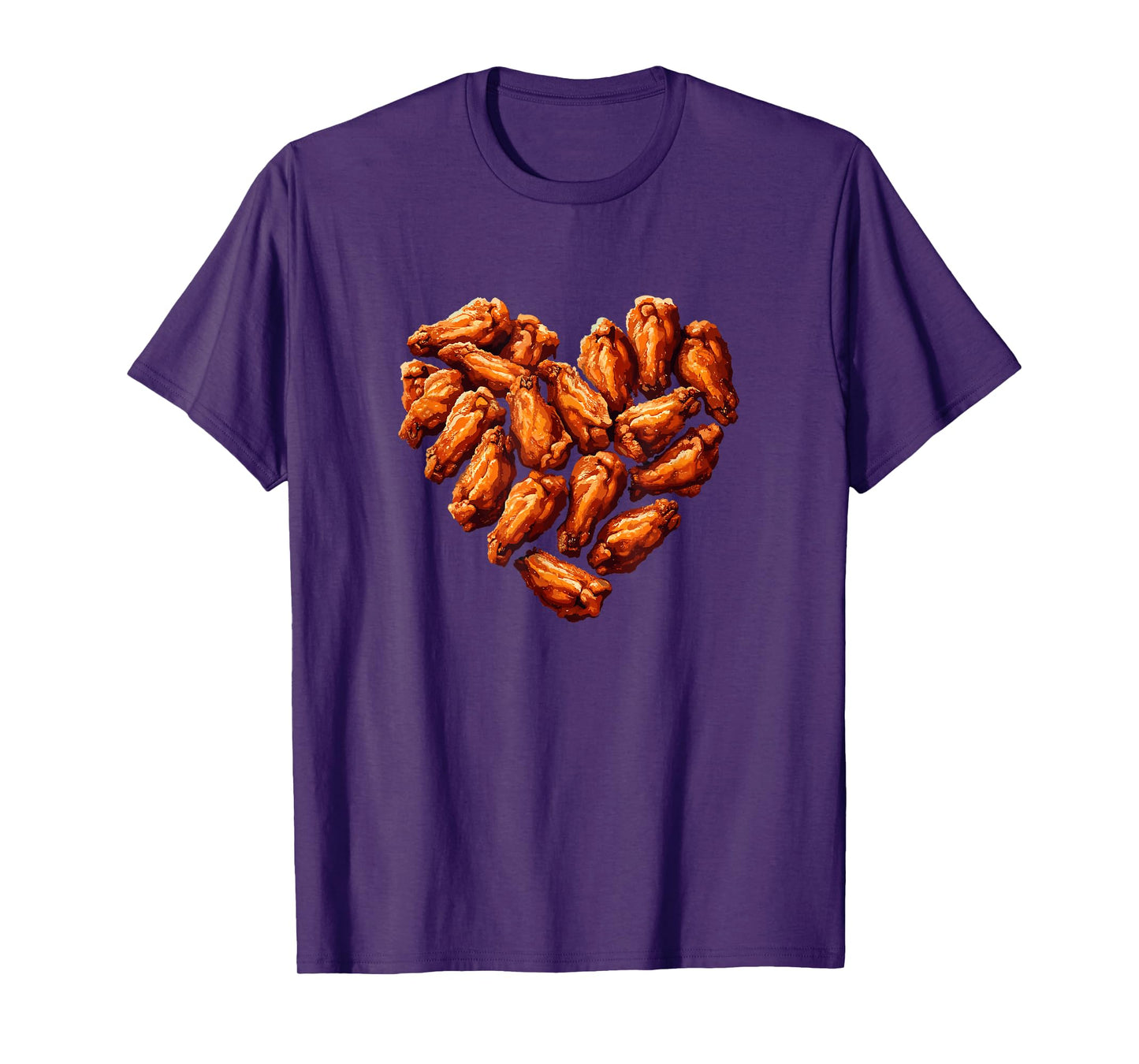 Chicken Wings Are My Valentine Funny Valentines Day Food T-Shirt