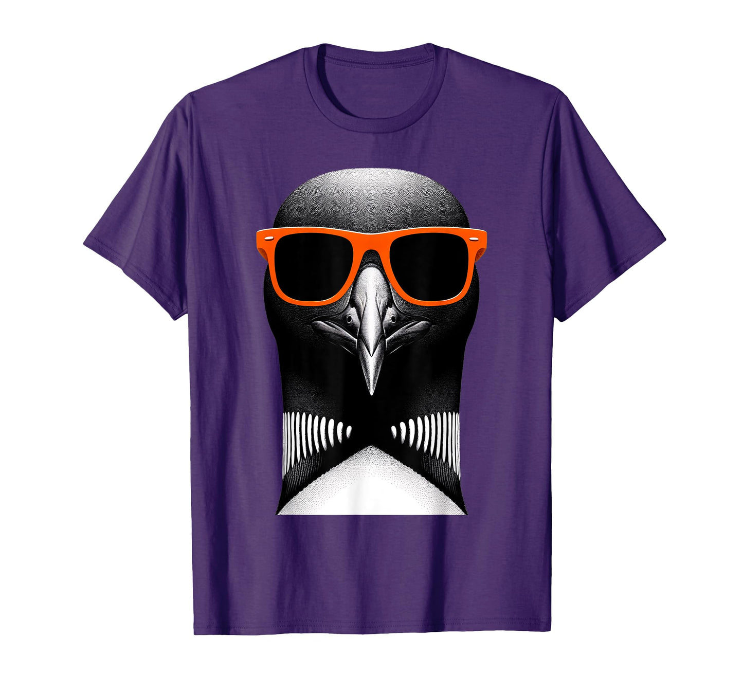 Cool Loon Bird Wearing Sunglasses Graphic Art T-Shirt