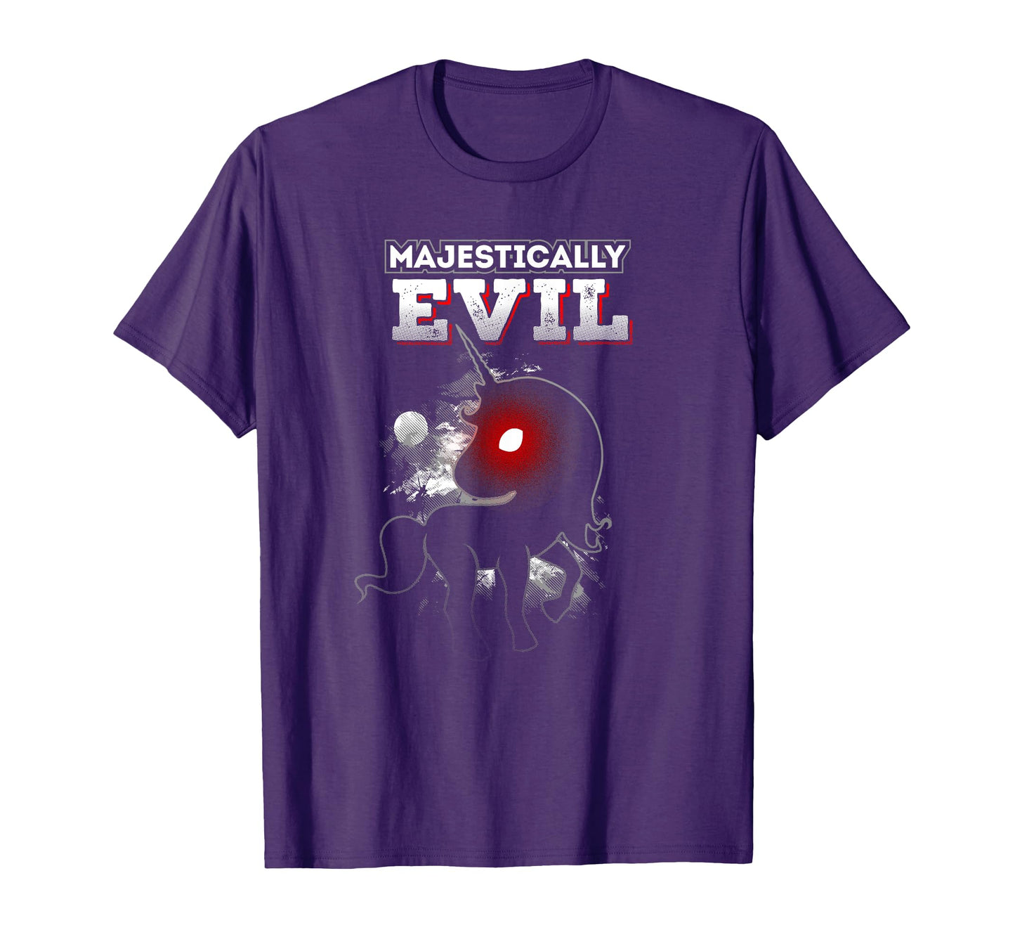 Funny Halloween Unicorn Majestically Evil T-Shirt