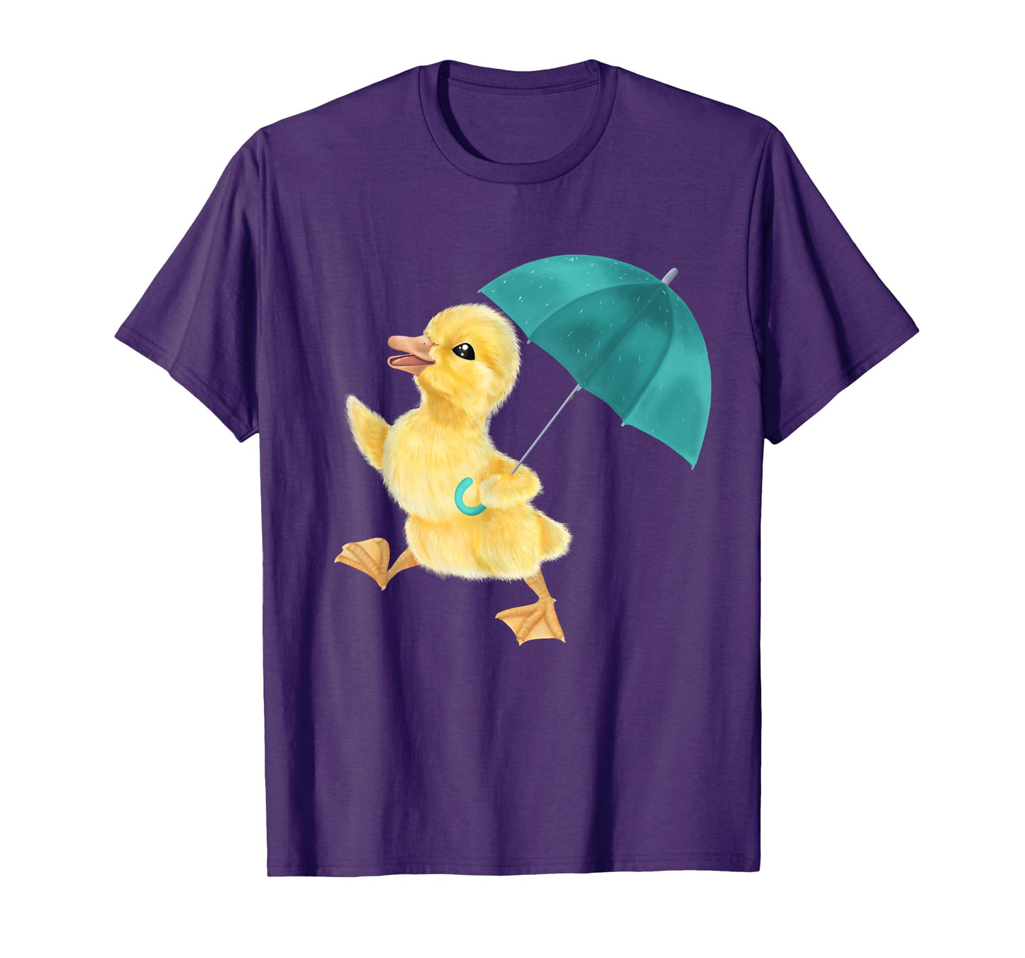 Duckling with Umbrella - Rainy day duck T-Shirt