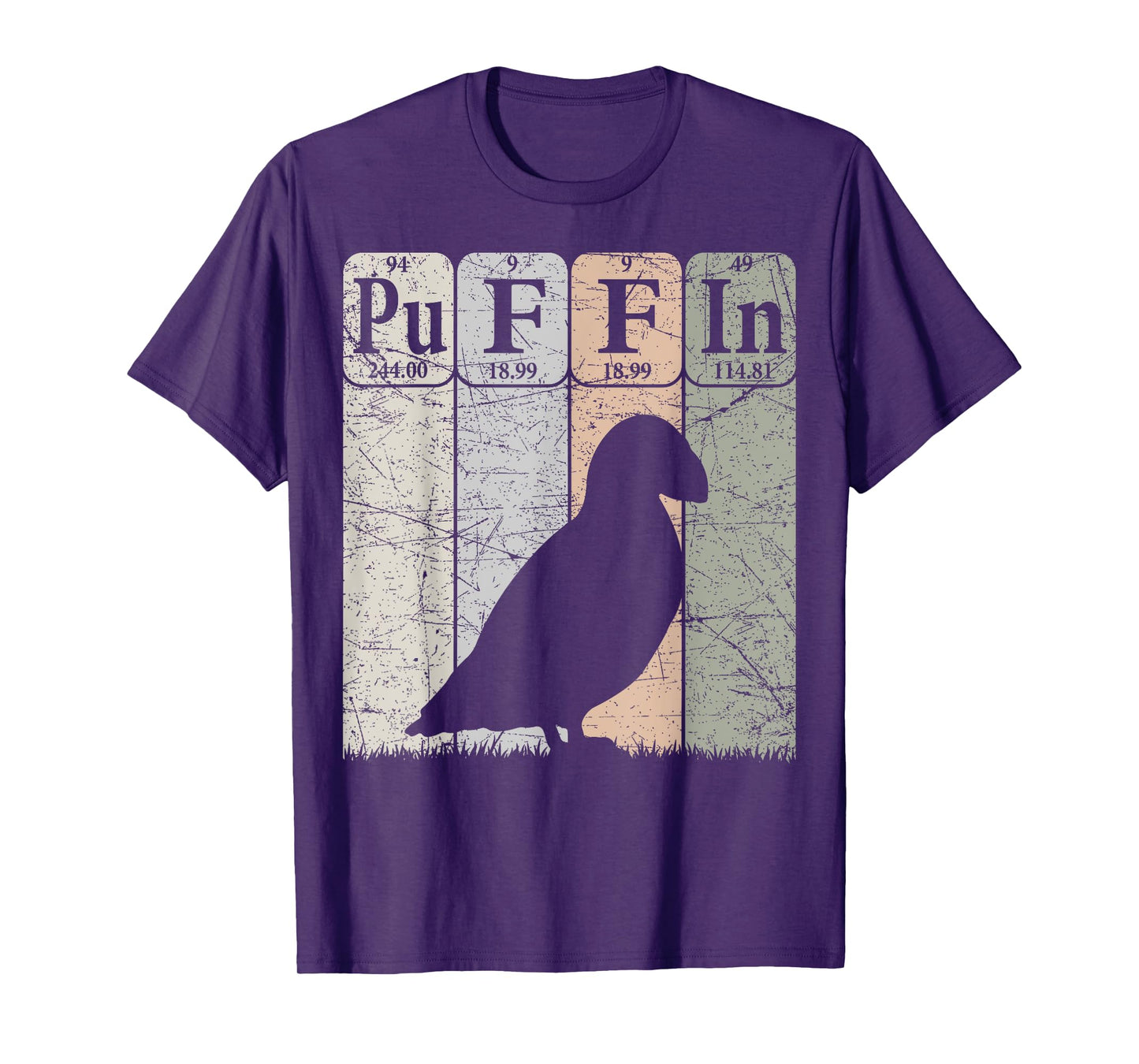 Puffin Periodic Table Elements Birdwatching Ornithology T-Shirt