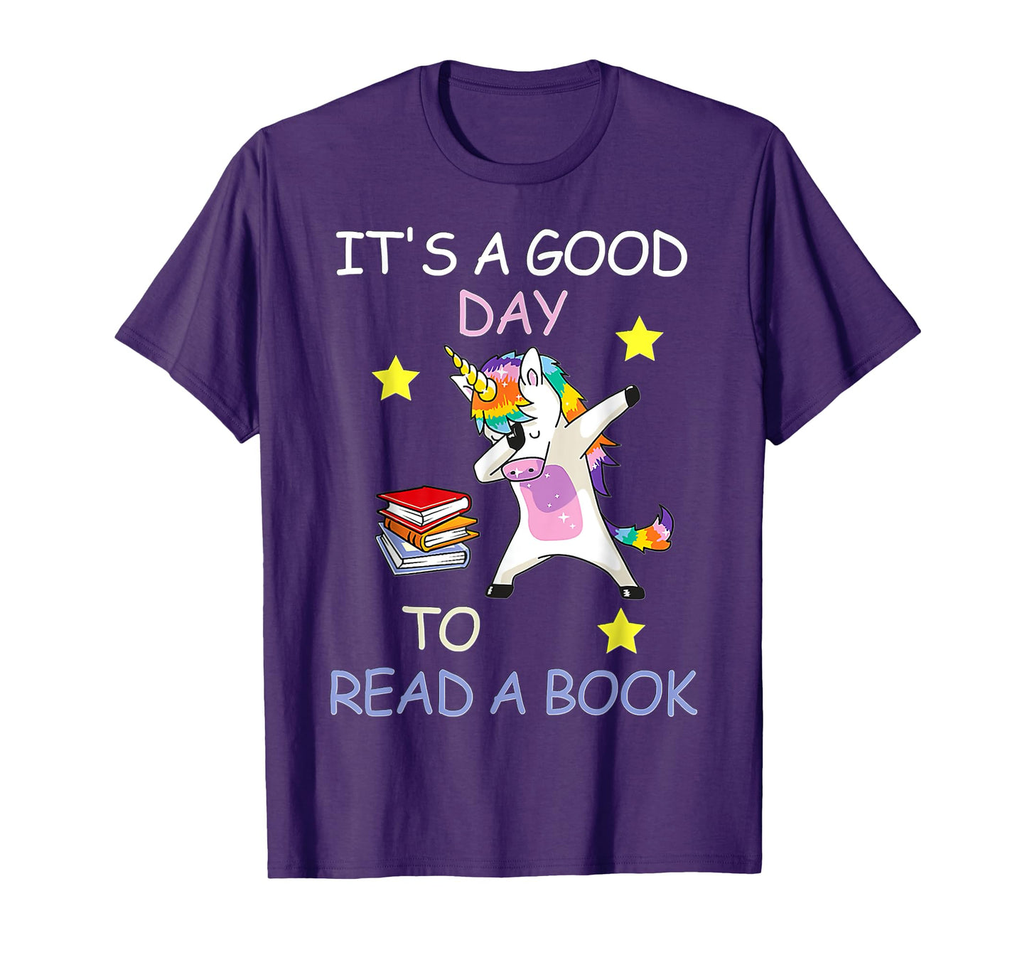 It's A Good Day To Read A Book Girl World Book Day Unicorn T-Shirt