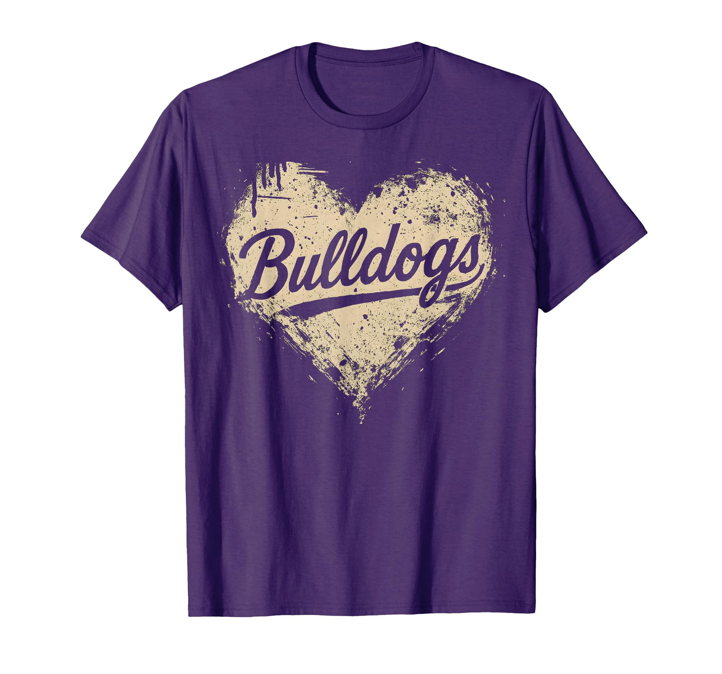 Heart Bulldogs Name Personalized Gifts For Men Kids Women T-Shirt