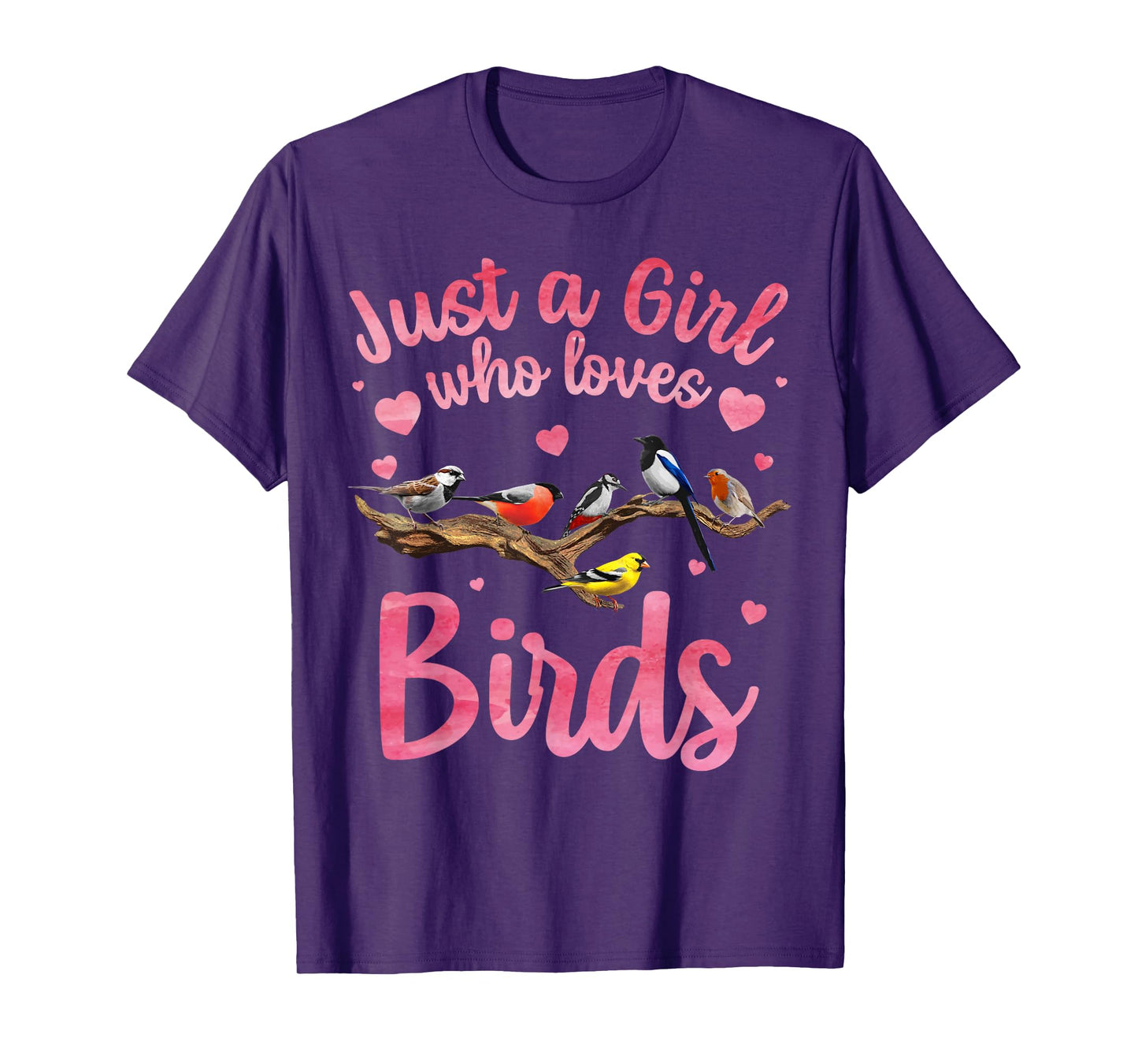 Cool Bird Watcher Art For Women Girls Birding Nerd Birder T-Shirt