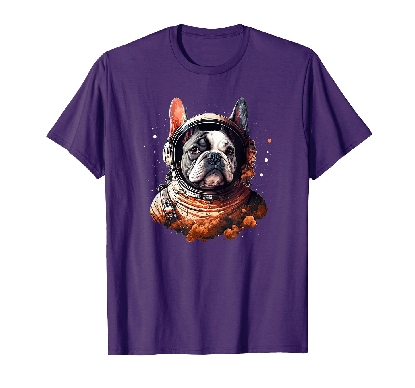 Funny French Bulldog Frenchie Astronaut in the Space Men Women Girls Kids T-Shirt