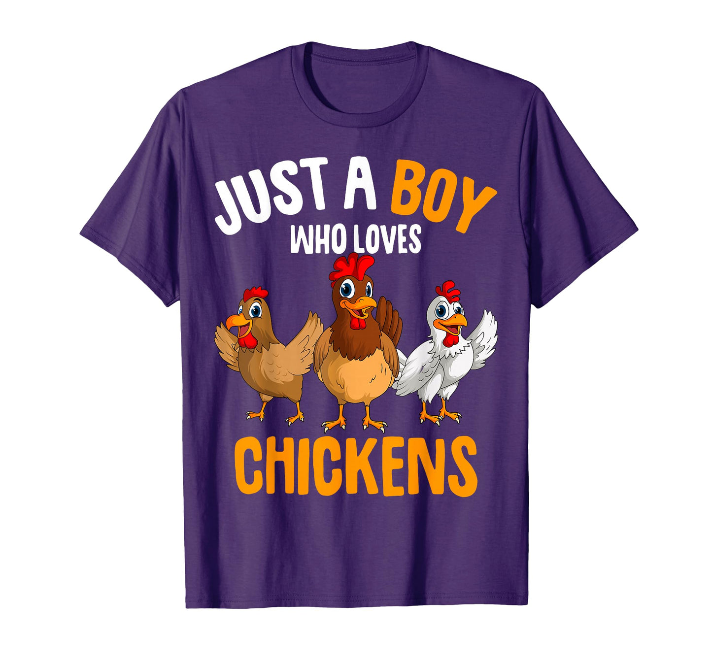 Just a Boy who loves Chickens Kids Boys Chicken T-Shirt