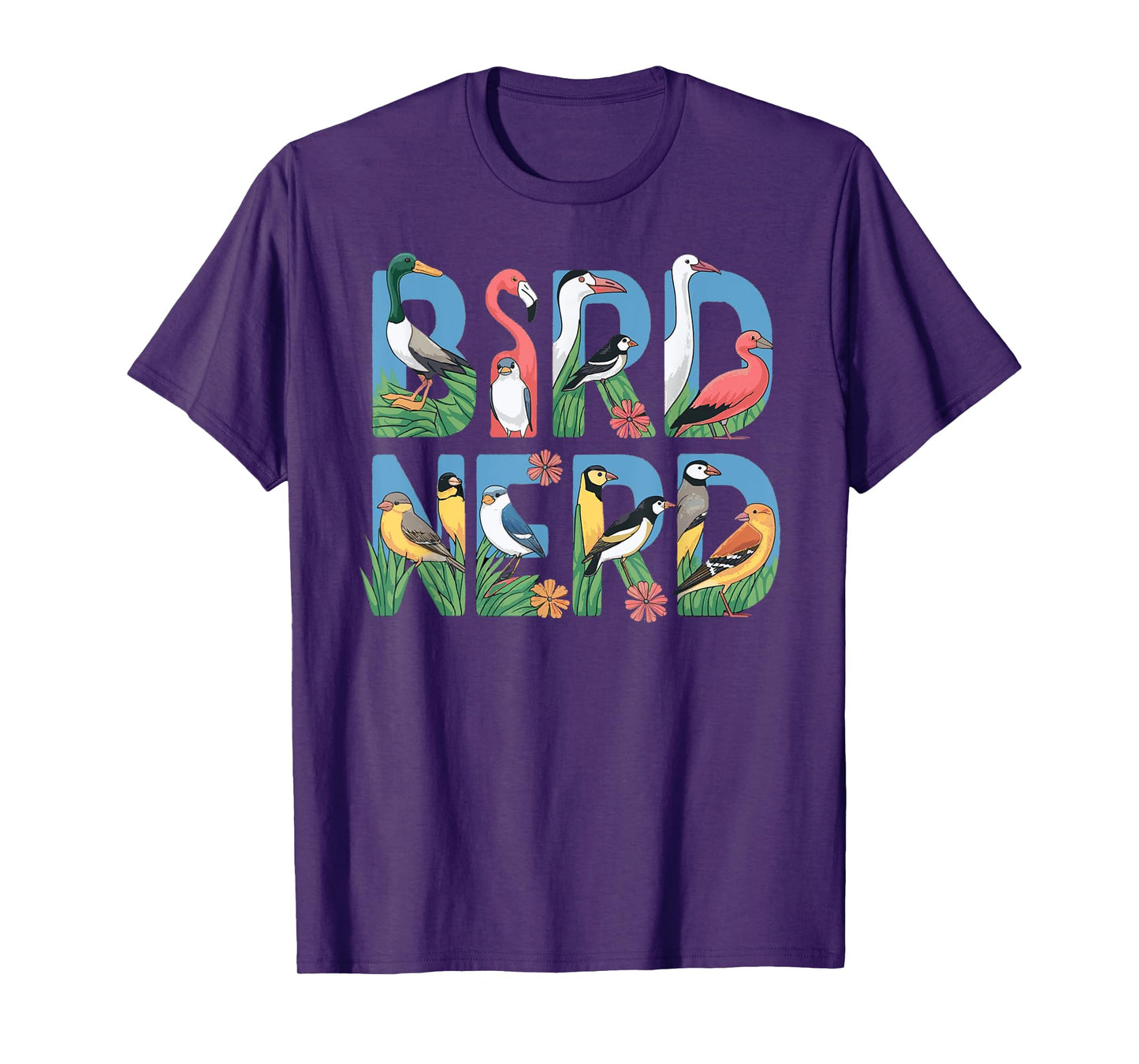 Bird Nerd Bird Watching Birding: Womens & Mens Graphic T-Shirt