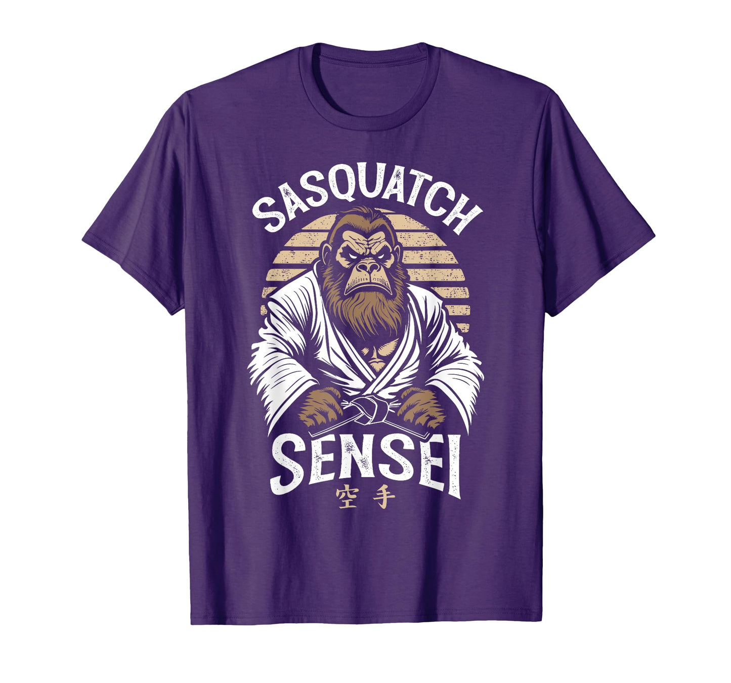 Karate Warrior Legend Sasquatch Sensei Bigfoot Martial Arts T-Shirt