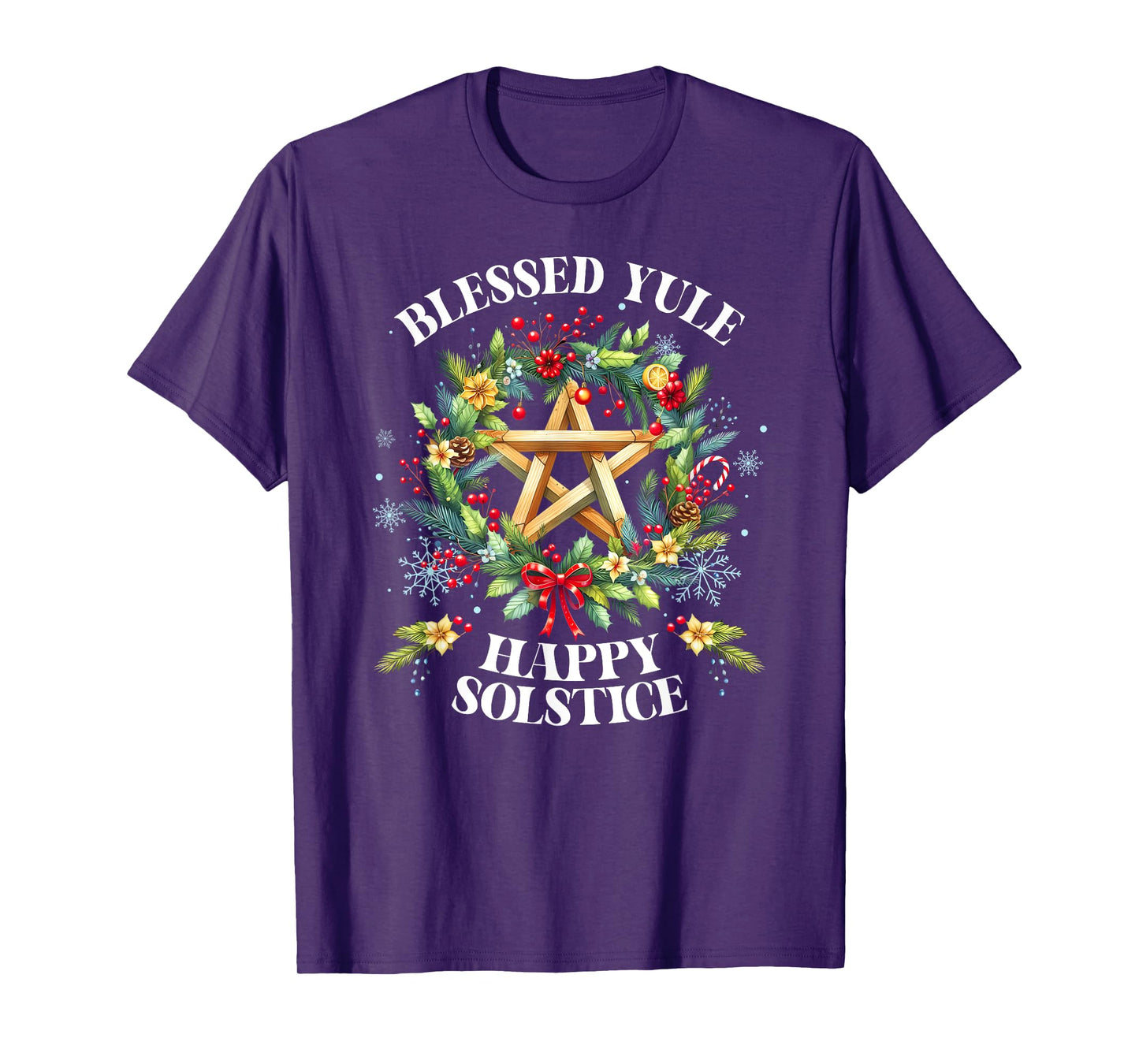Winter Solstice Yule Christmas Blessed Yule Happy Solstice T-Shirt