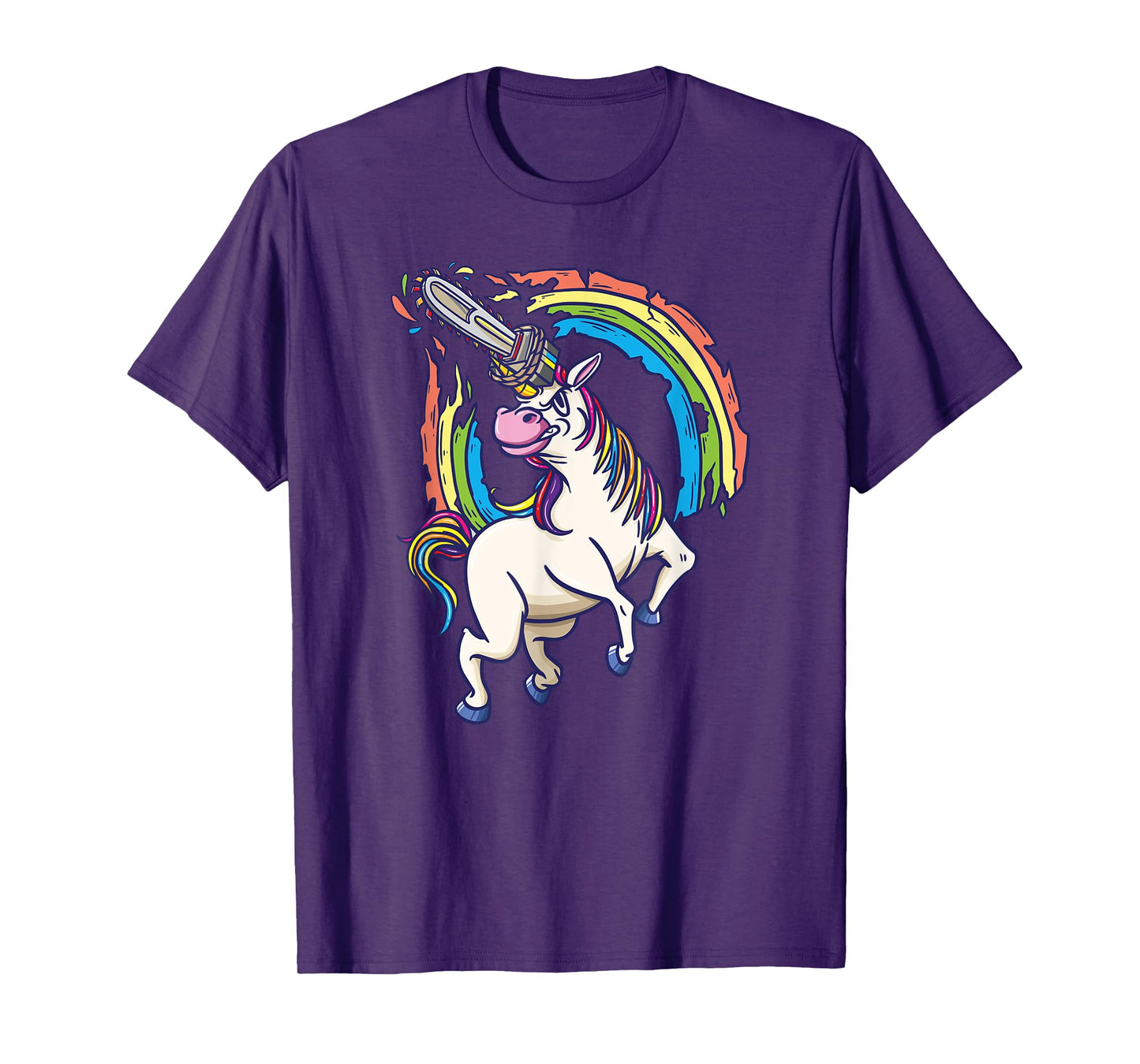 Chainsaws unicorn comes to kill fun gift T-Shirt