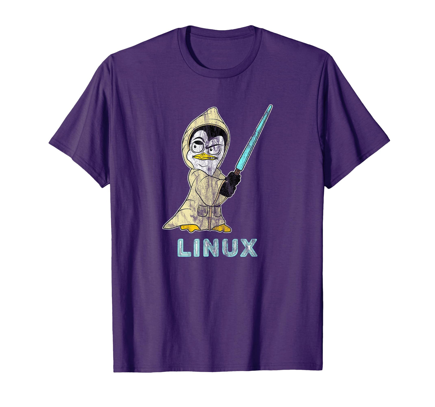 Retro Linux Penguin for Linux Admin and Hacker T-Shirt