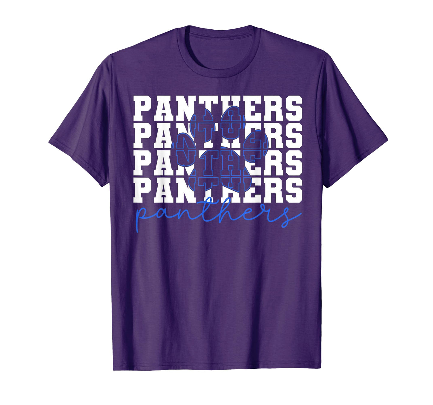 Stacked Panthers Paw Mascot Panther Men Woman Kid T-Shirt