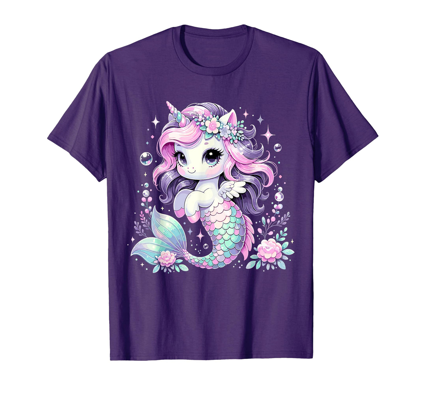 Unicorn Mermaid Birthday Party Mermicorn T-Shirt