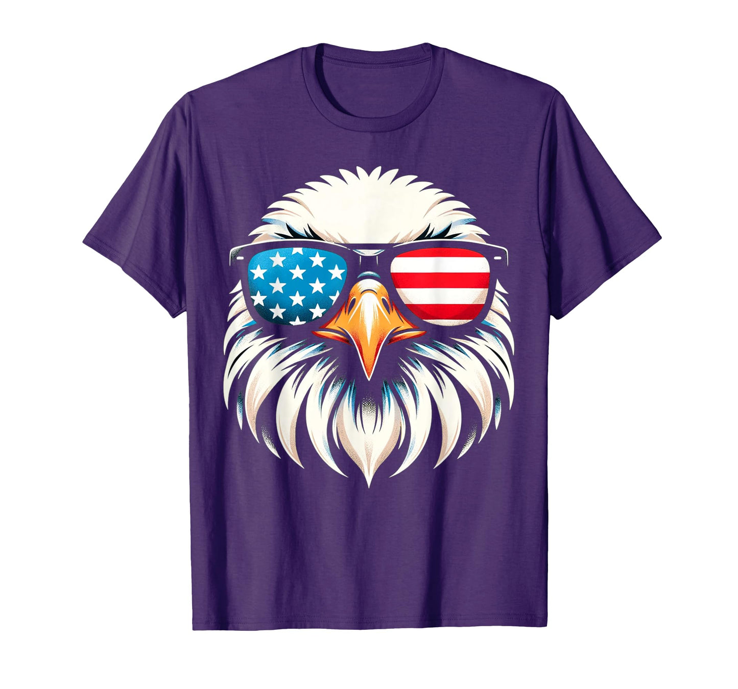 Patriotic Eagle Red White Blue USA Flag Eagle 4th of July T-Shirt