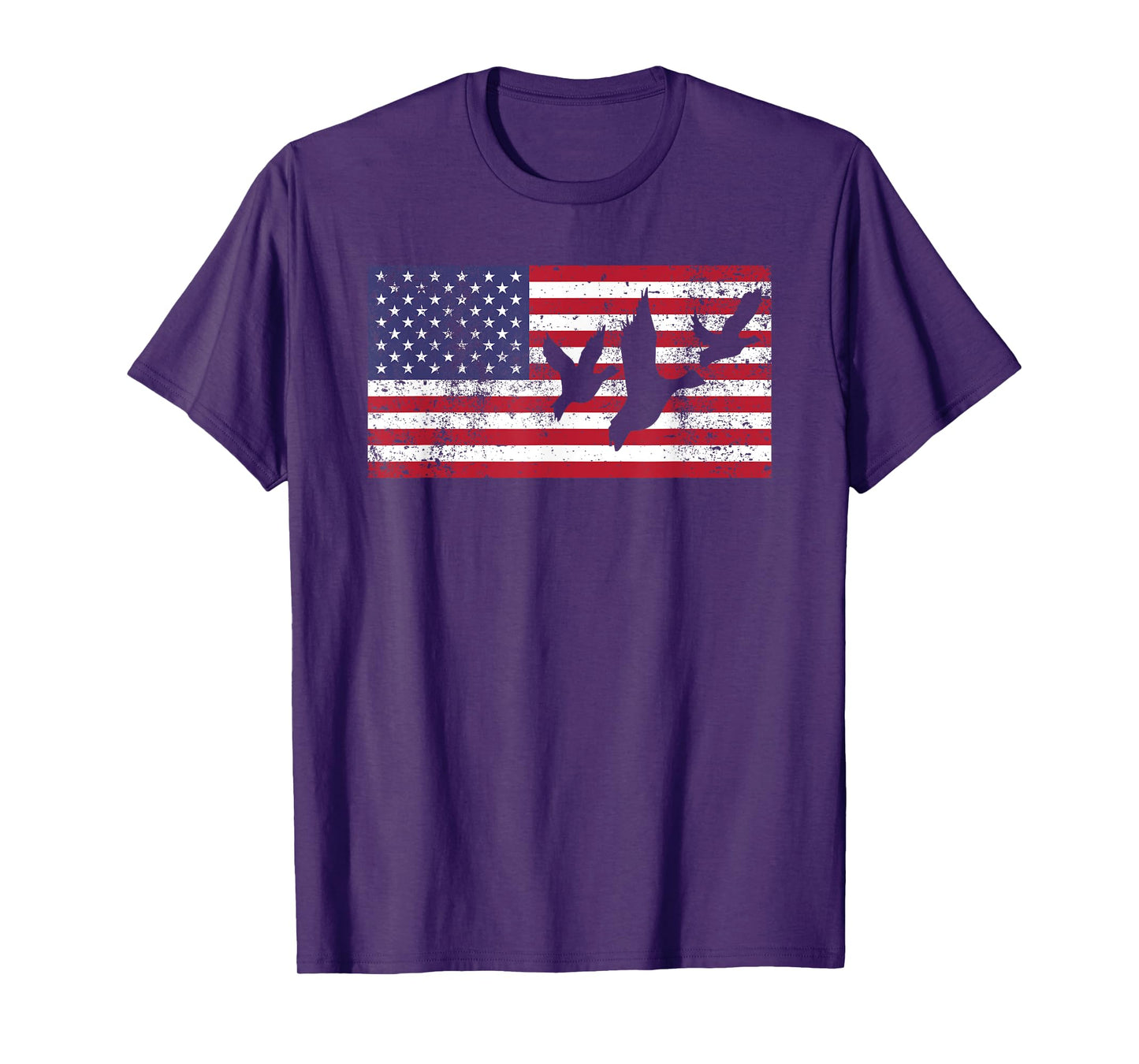 Duck Hunting Shirt American Flag USA 4th of July Gift T-Shirt