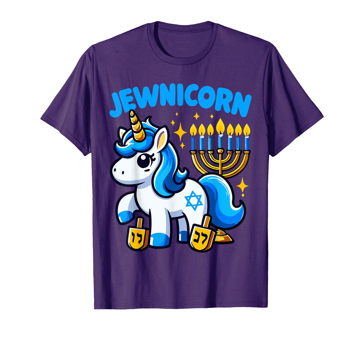Jewnicorn Jew Unicorn Cute Hanukkah Pajamas Chanukah Girl T-Shirt