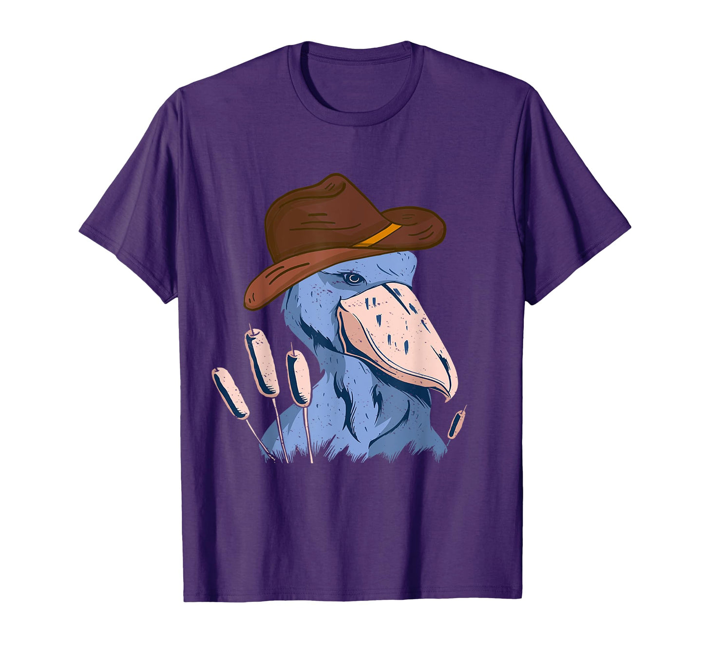 Shoebill Bird African Stork Bird Lover Cowboy Hat Shoebill T-Shirt