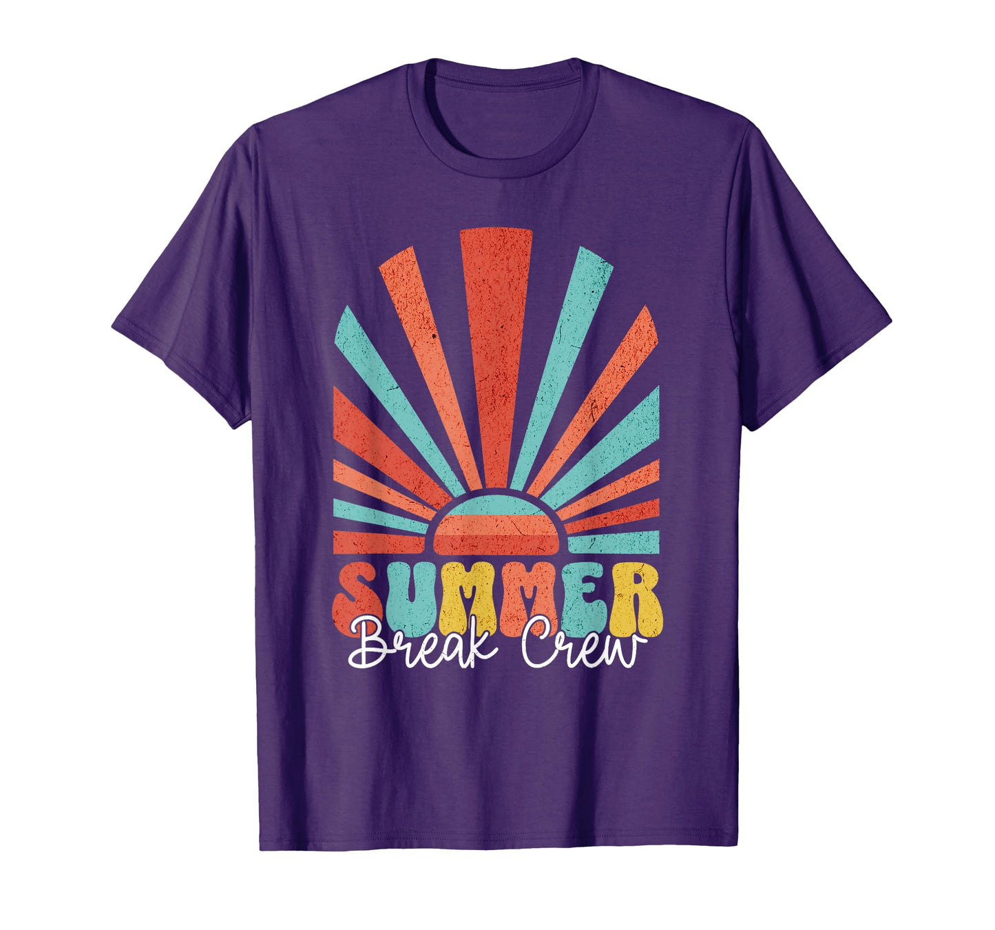 Summer Break Crew Tie Dye Last Day Of School Teacher Student T-Shirt